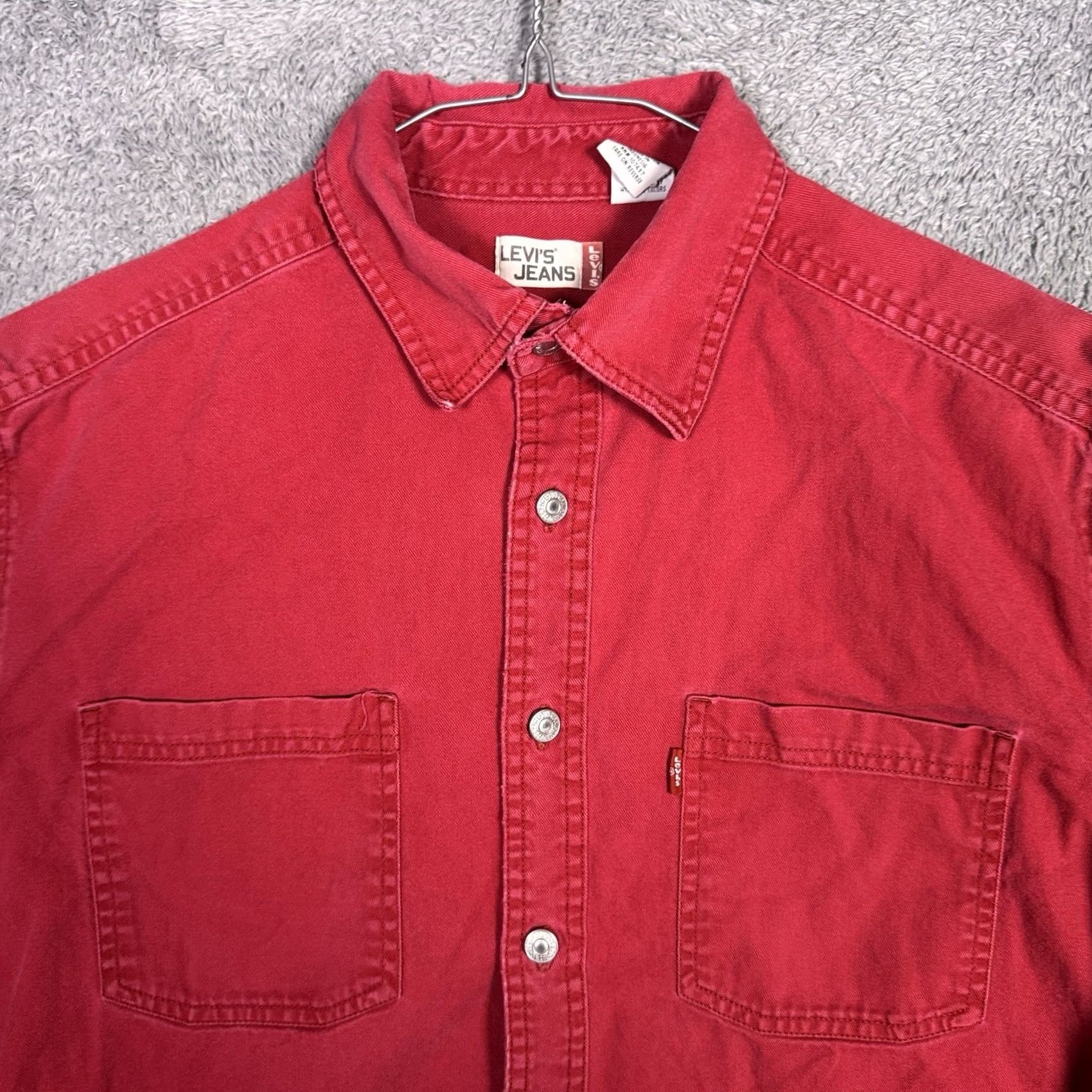 Levi's VINTAGE Levi's Shirt Jacket Mens M Chore Shacket Metal Buttons Canvas Y2K Jacket Mens Size US M / EU 48-50 / 2 - 4 Thumbnail