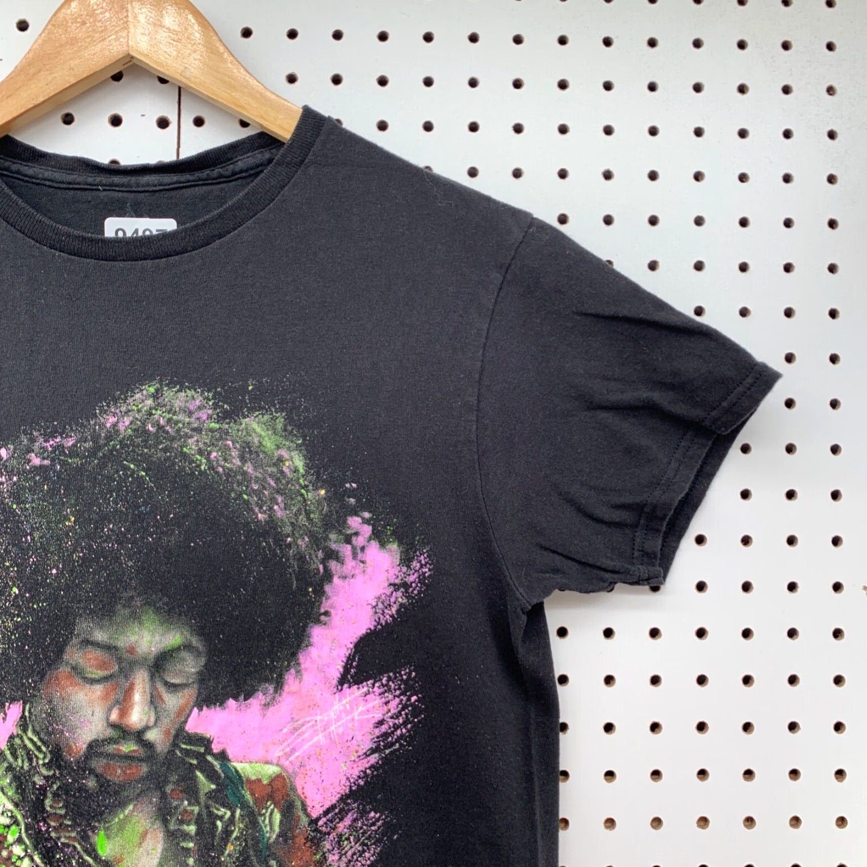 Vintage VINTAGE Jimi Hendrix Shirt Mens Small Black Abstract Graphic Music Rock 17x26.5 Size US S / EU 44-46 / 1 - 2 Thumbnail