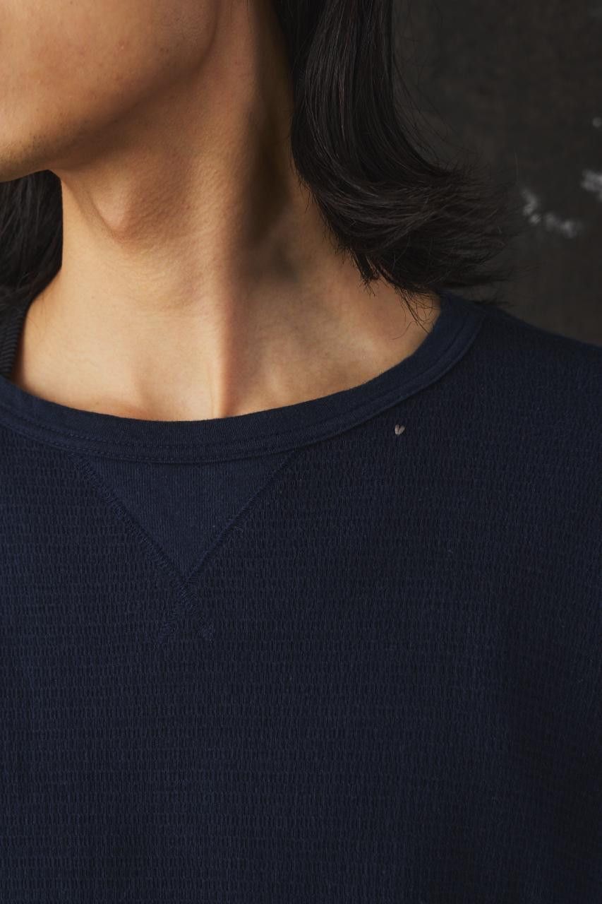 Porter Classic Porter Classic H/W THERMAL CREWNECK Navy Size US L / EU 52-54 / 3 - 7 Thumbnail
