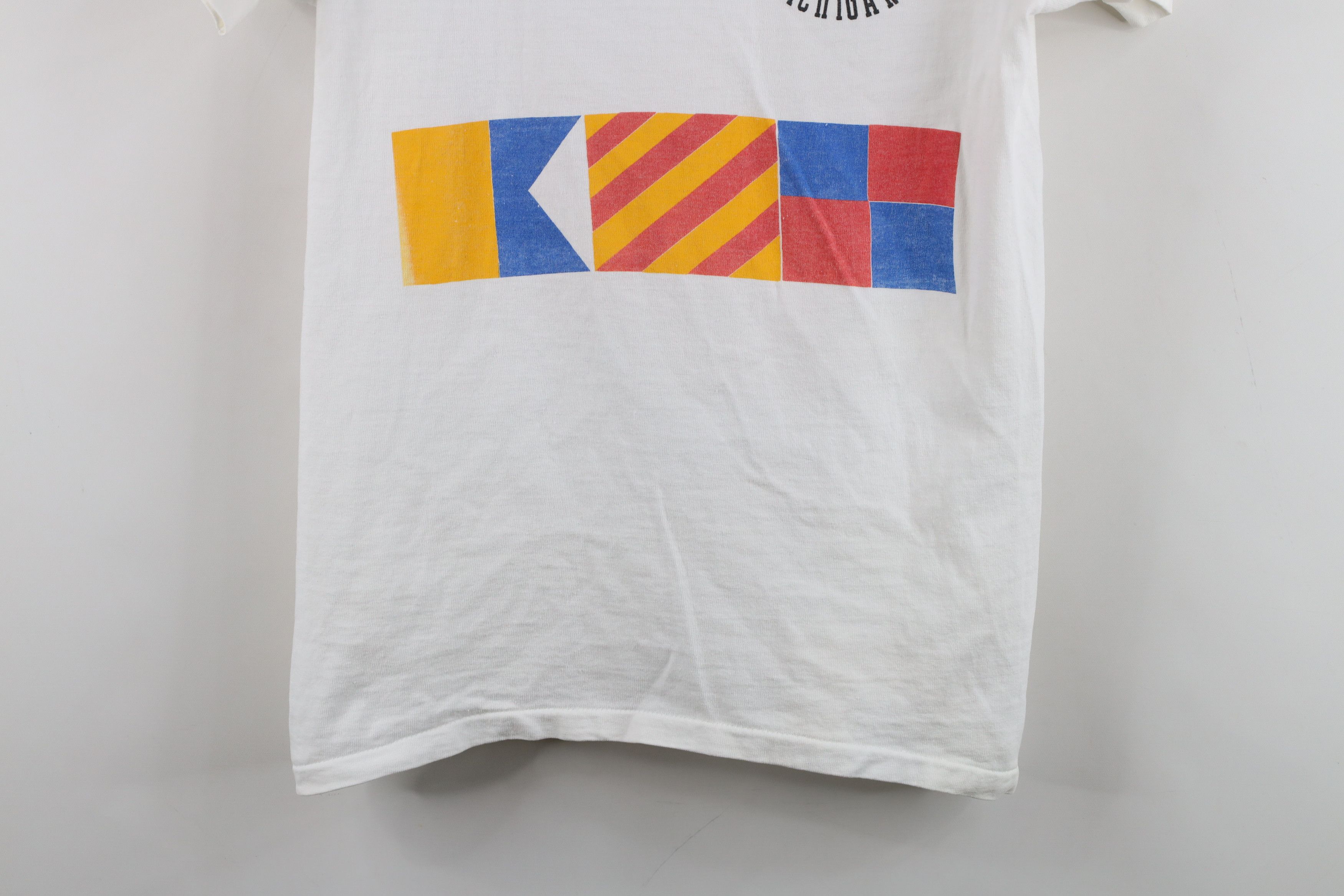 Vintage Vintage 90s Ste Marie Michigan Sailing Flags T-Shirt USA Size US M / EU 48-50 / 2 - 3 Thumbnail