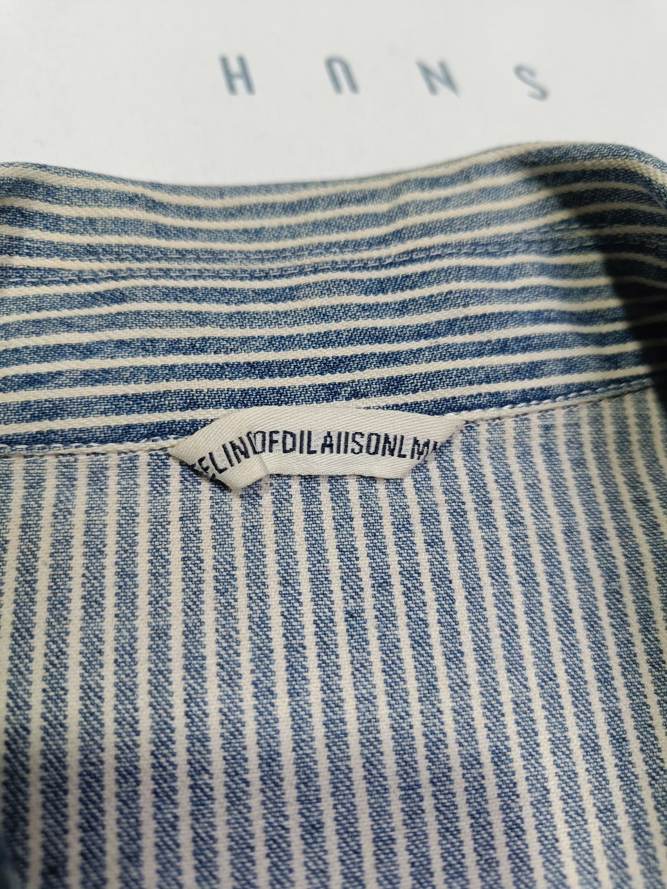 Japanese Brand Jean Helleunt & Create HICKORY STRIPE CHORE Size US XL / EU 56 / 4 - 14 Thumbnail