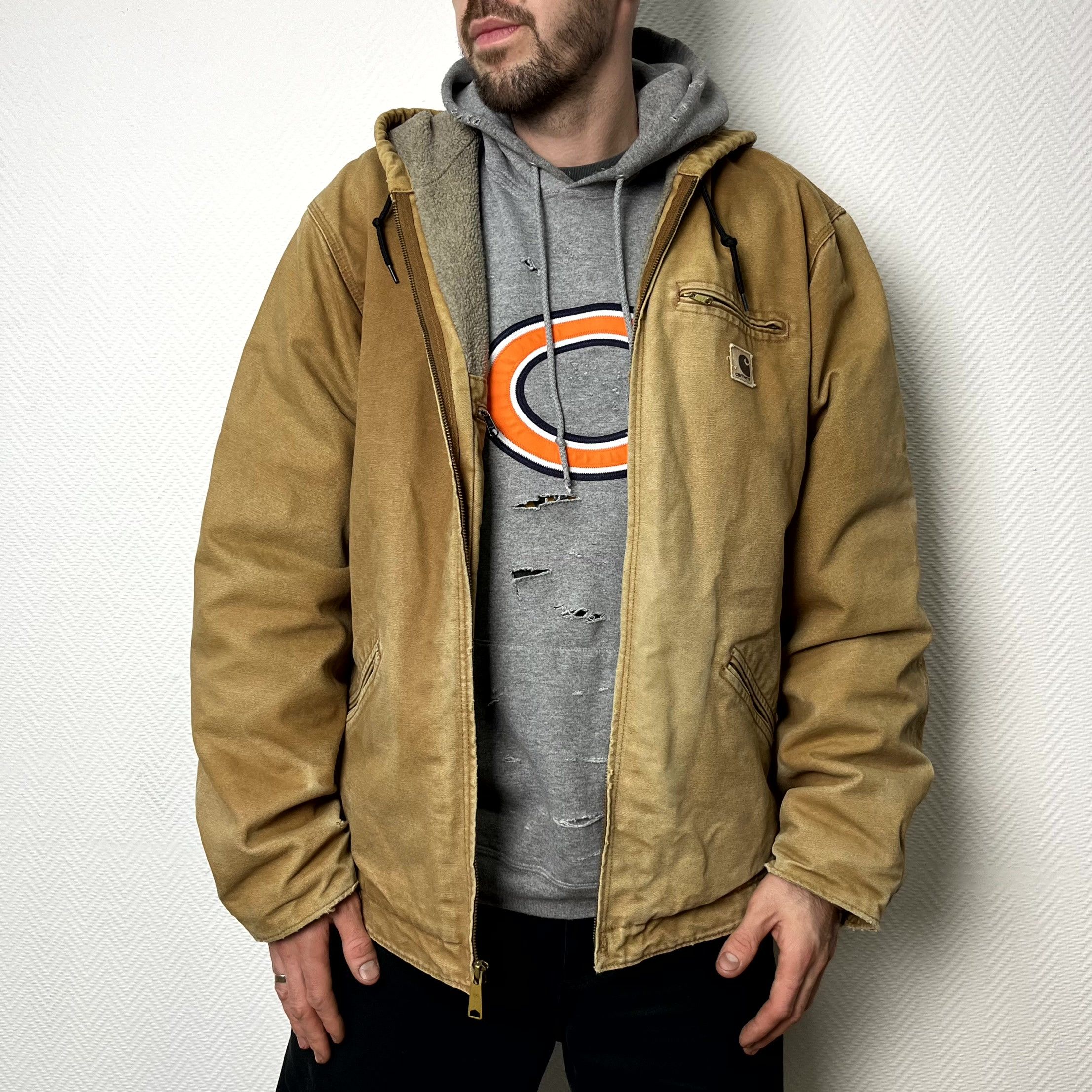 Vintage Carhartt Active Sandstone Sherpa Jacket Size XL