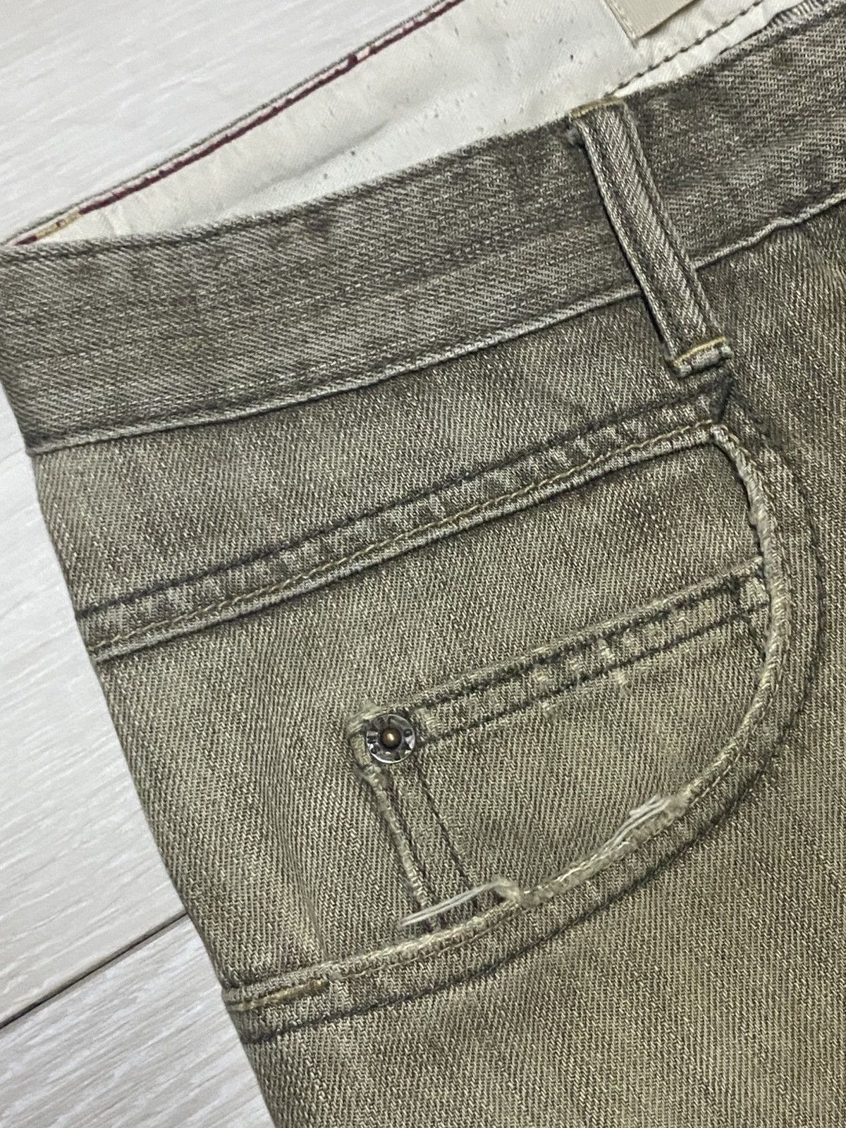 Dapper Dan × Gap Vintage Gap Denim Brown Faded Distressed Loose Jeans Size US 30 / EU 46 - 7 Thumbnail