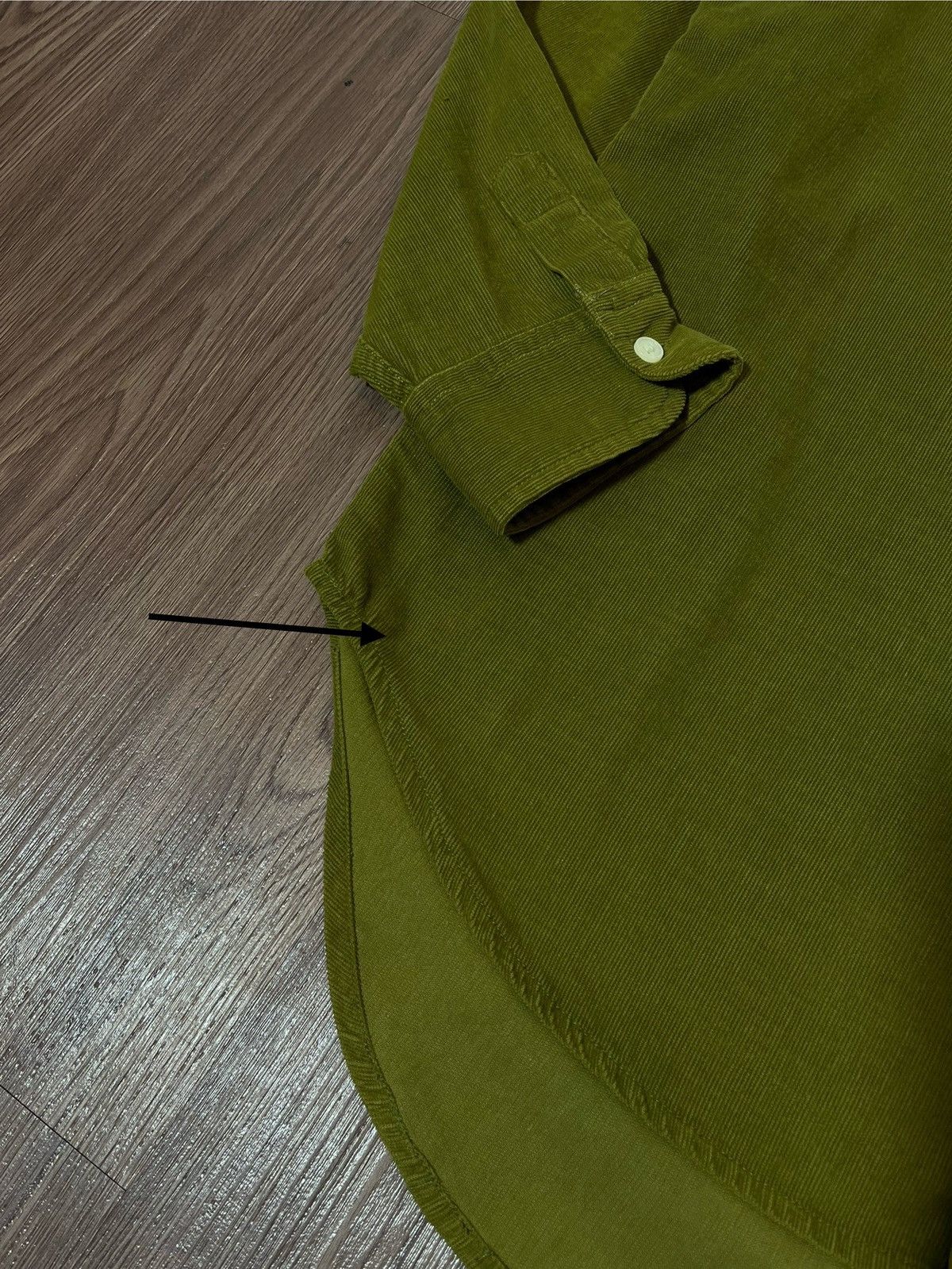 Marithe + Francois Girbaud Marithe Francois Girbaud Vintage Olive Corduroy Shirt Size US M / EU 48-50 / 2 - 7 Thumbnail