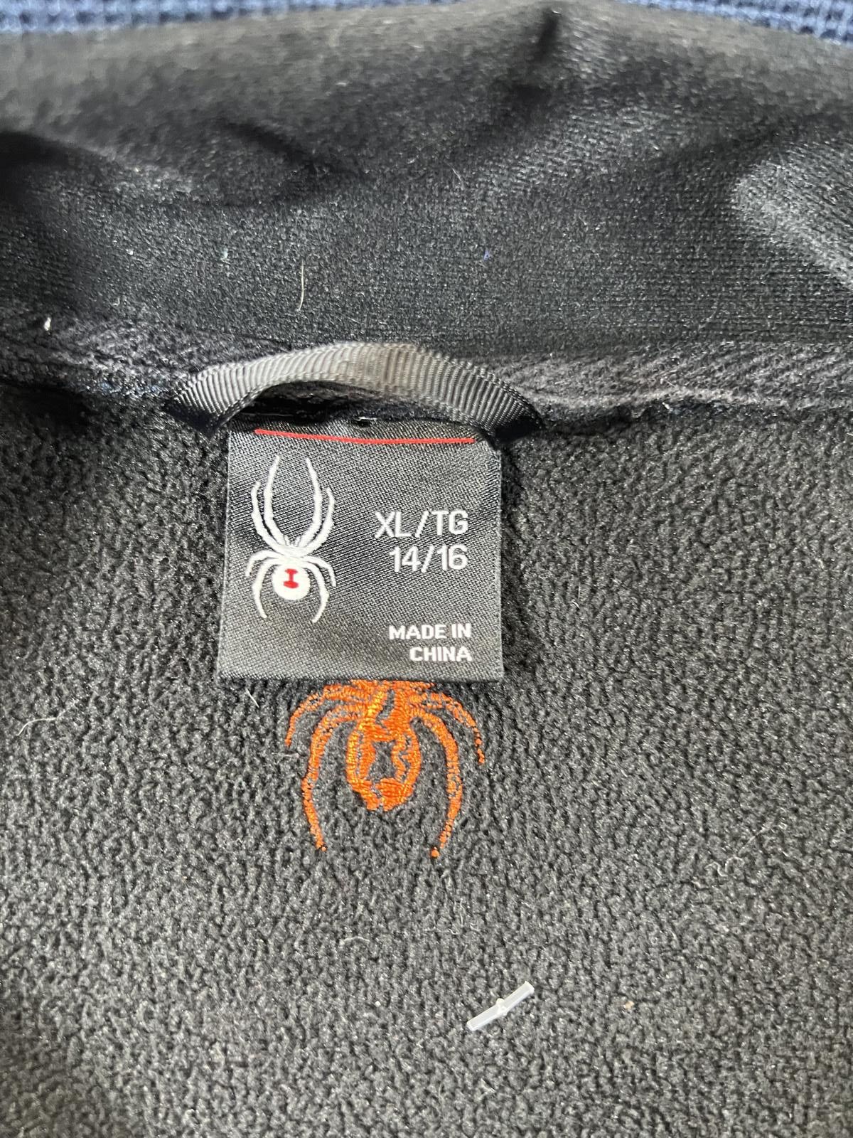 Spyder Spyder Men's XL Blue and Black Full-Zip Fleece Jacket Size US XXS / EU 40 - 3 Thumbnail