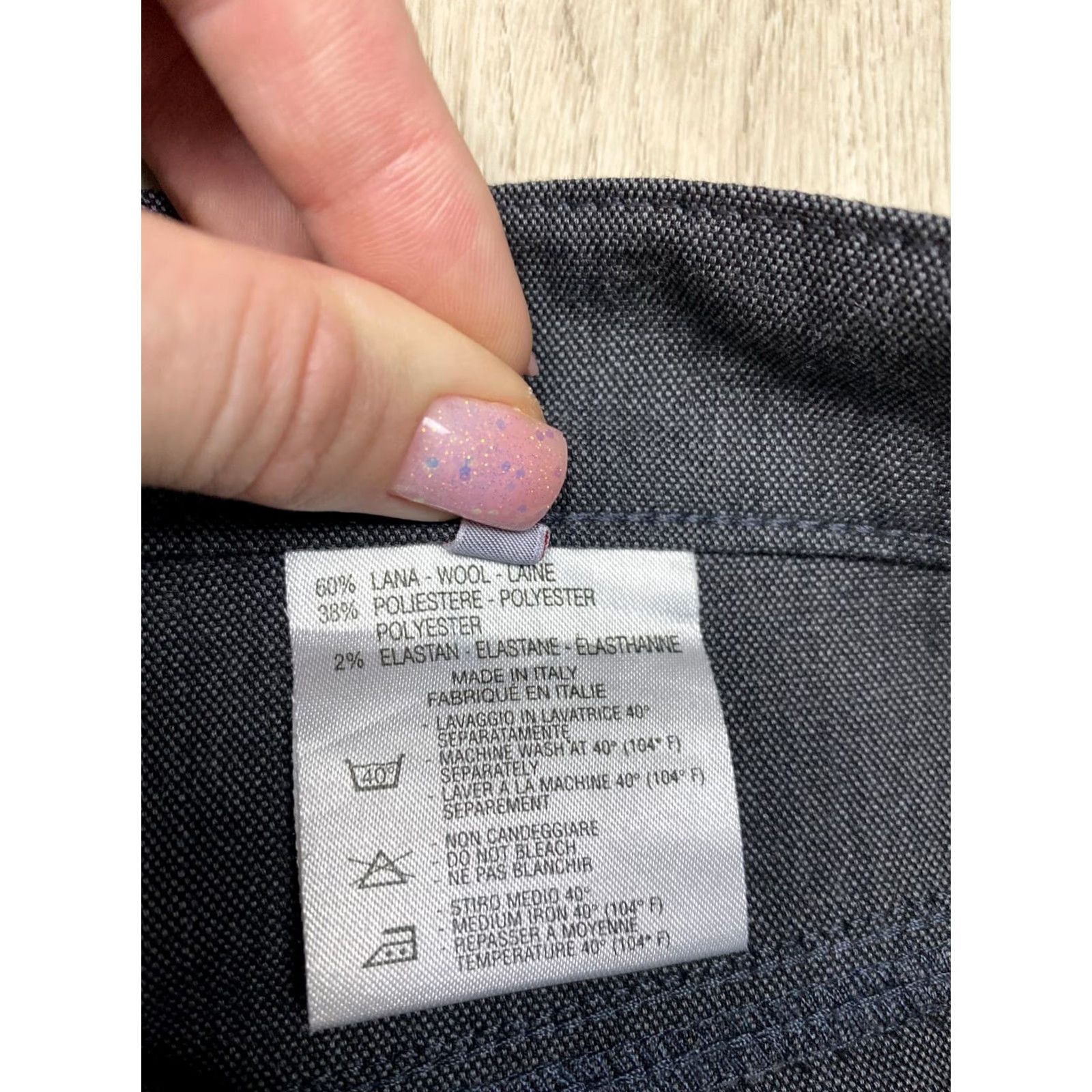 Versace VINTAGE Versace Mens Chino Pants Wool Gray 36 Size US 36 / EU 52 - 6 Thumbnail