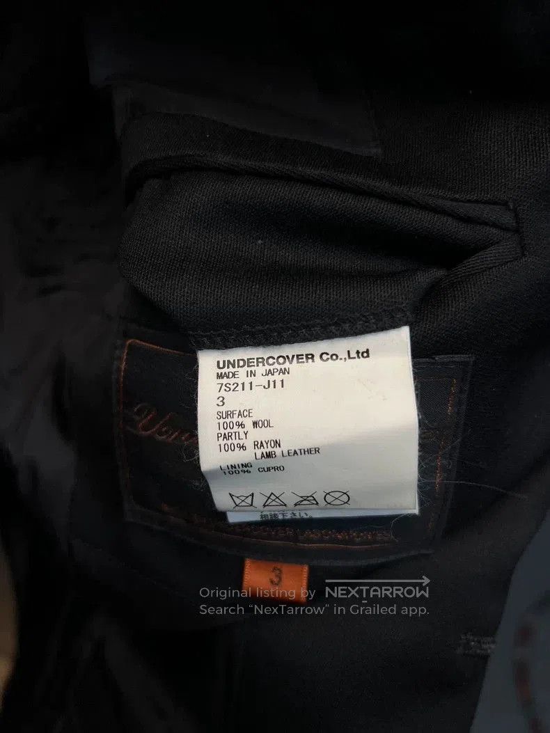 Undercover Undercover suit with patchwork leather sleeves. Size US L / EU 52-54 / 3 - 8 Thumbnail
