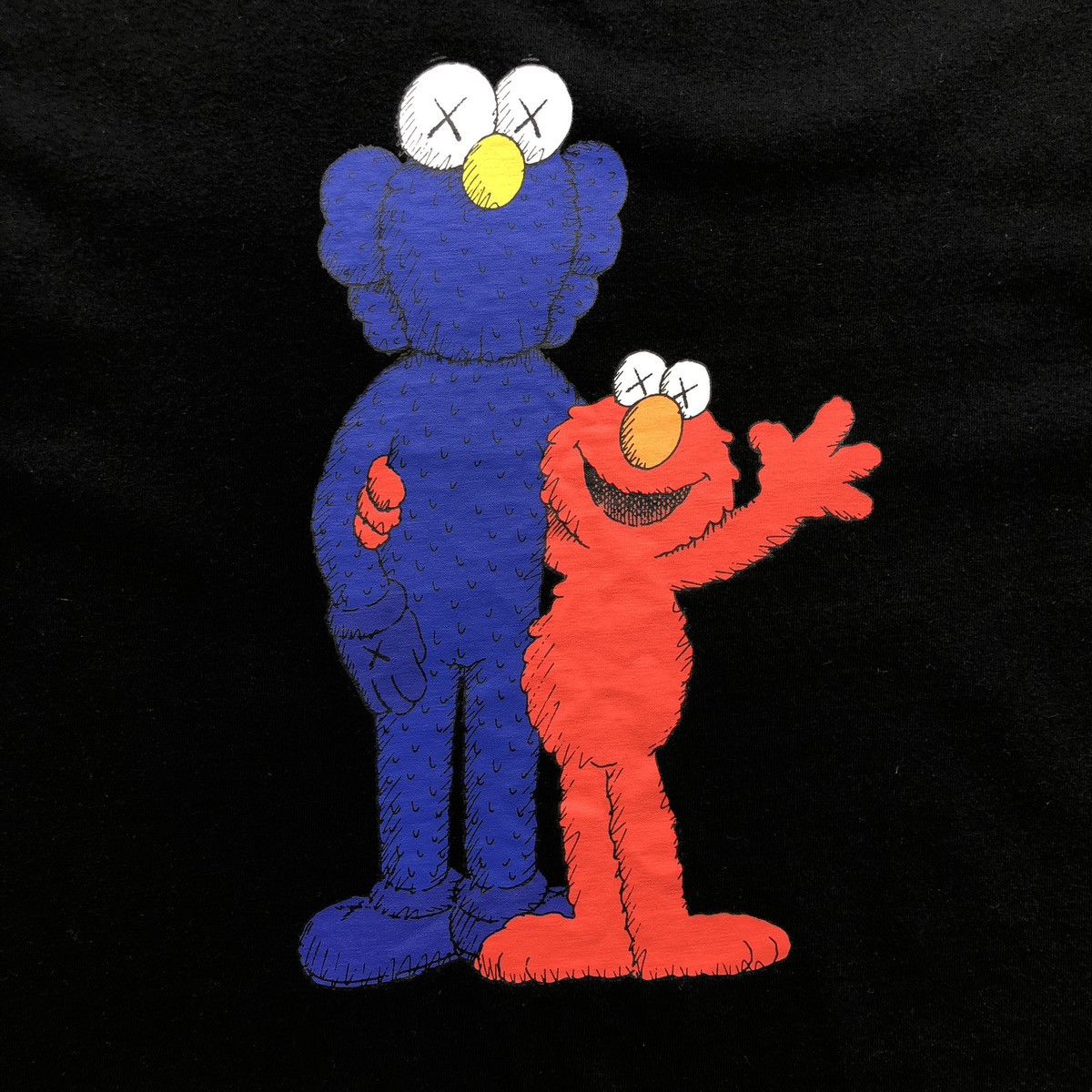 Uniqlo Uniqlo x Kaws x Sesame Street BFF Elmo SS18 T-Shirt Black Size US M / EU 48-50 / 2 - 5 Thumbnail