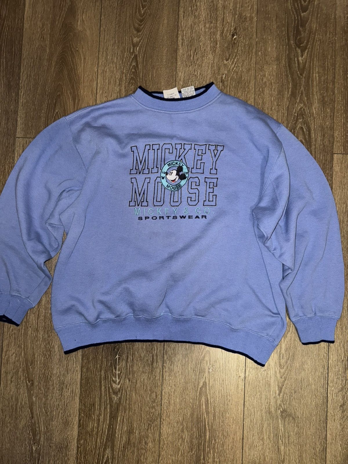 Disney × Vintage Vintage 90’s Mickey sports sweatshirt Size US XL / EU 56 / 4 - 1 Thumbnail