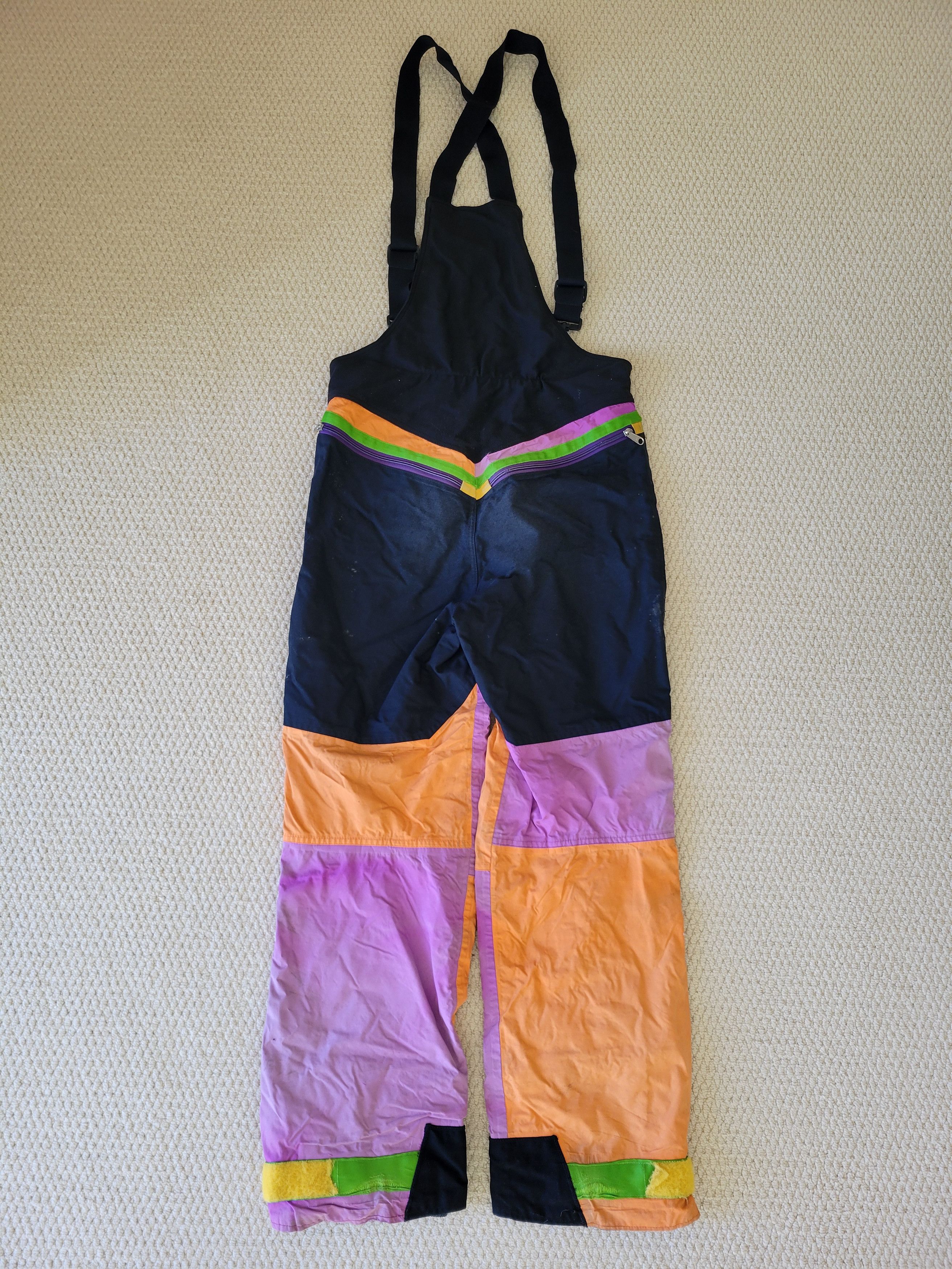The North Face RARE Vintage TNF Mens Size M Ski Bibs USA Made Size US 34 / EU 50 - 2 Thumbnail