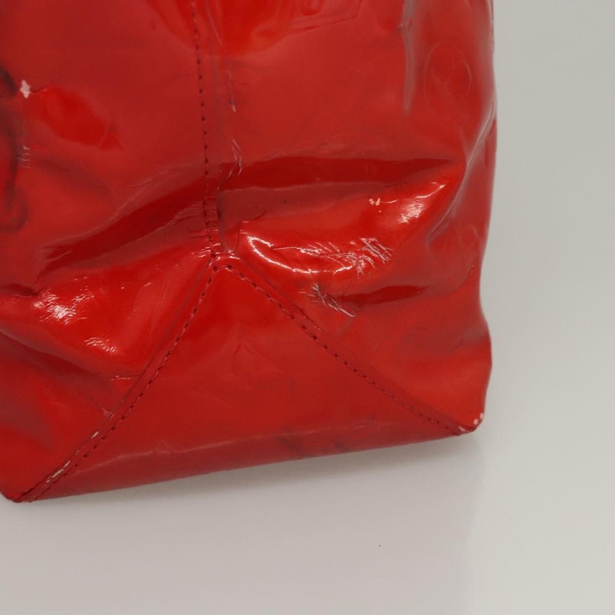 Louis Vuitton LOUIS VUITTON Monogram Vernis Reade MM Hand Bag Red Rouge Size ONE SIZE - 7 Thumbnail