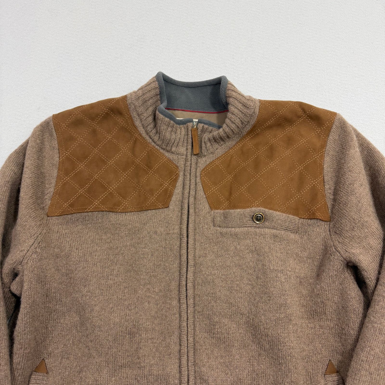 Duluth Trading Company Duluth Trading Co. Shetland Wool Windproof Sweater XL Brown Size US XL / EU 56 / 4 - 2 Thumbnail