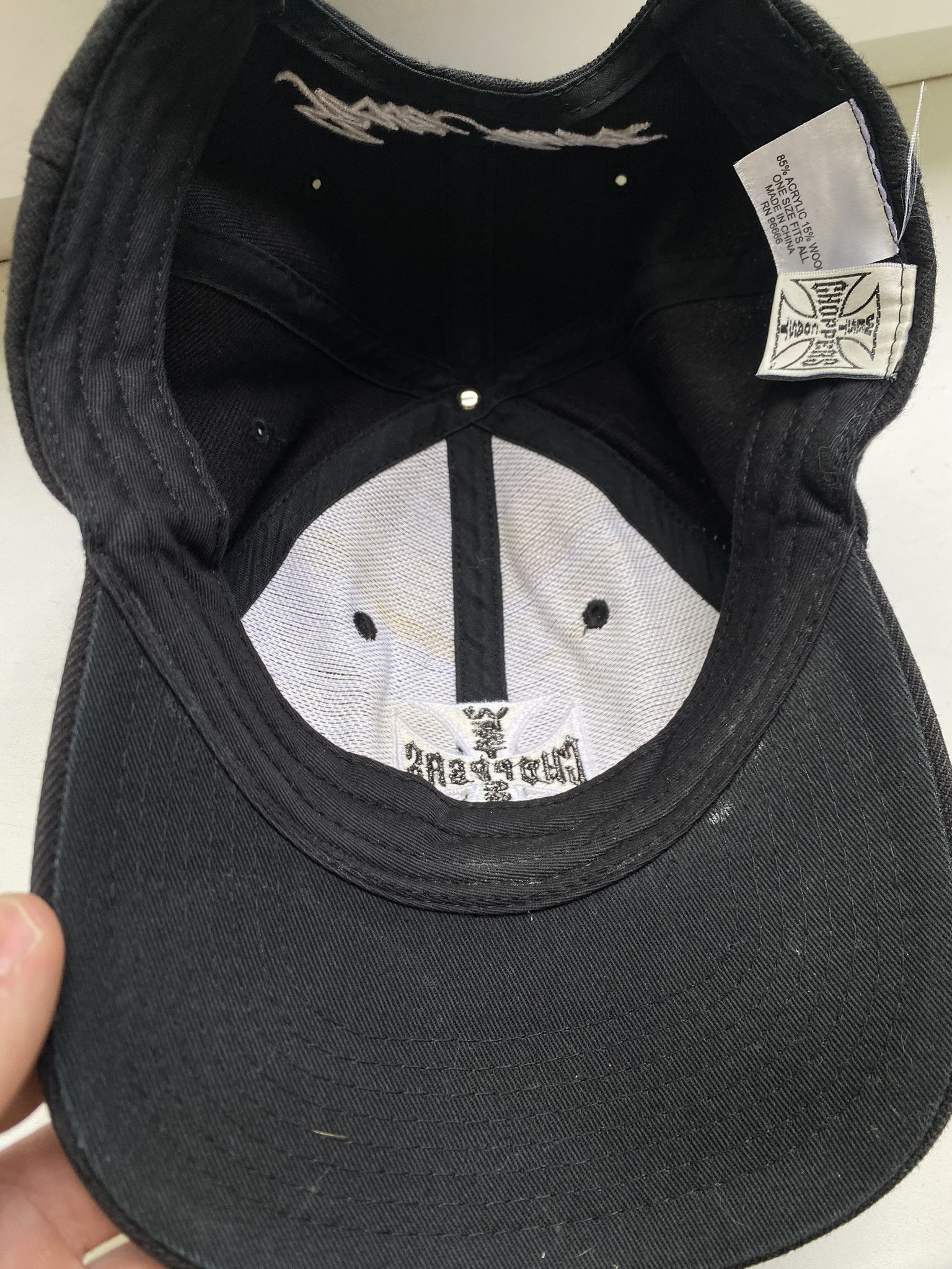Vintage × West Coast Choppers West Coast Choppers Hat Cap Black Vintage Size ONE SIZE - 3 Thumbnail