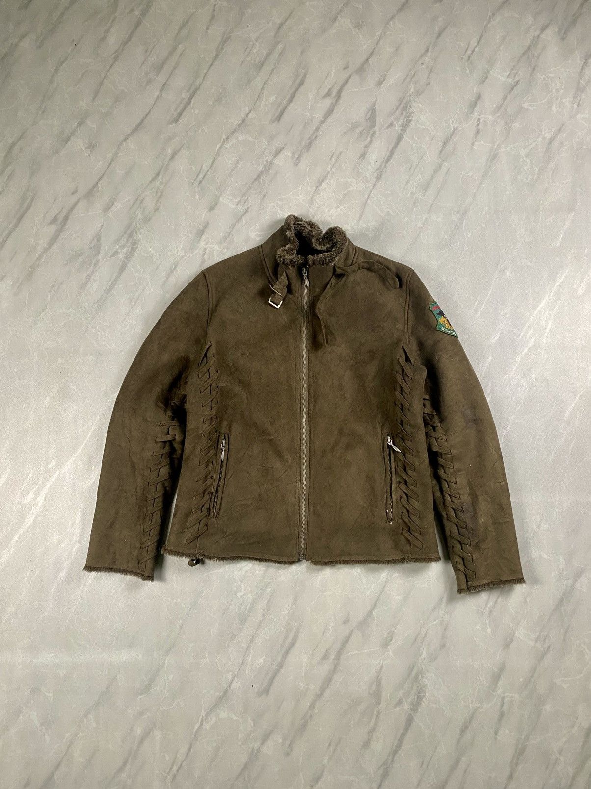 Japanese Brand Vintage Evolution Fighting Dragon Leather Army Jacket Size US M / EU 48-50 / 2 - 1 Thumbnail