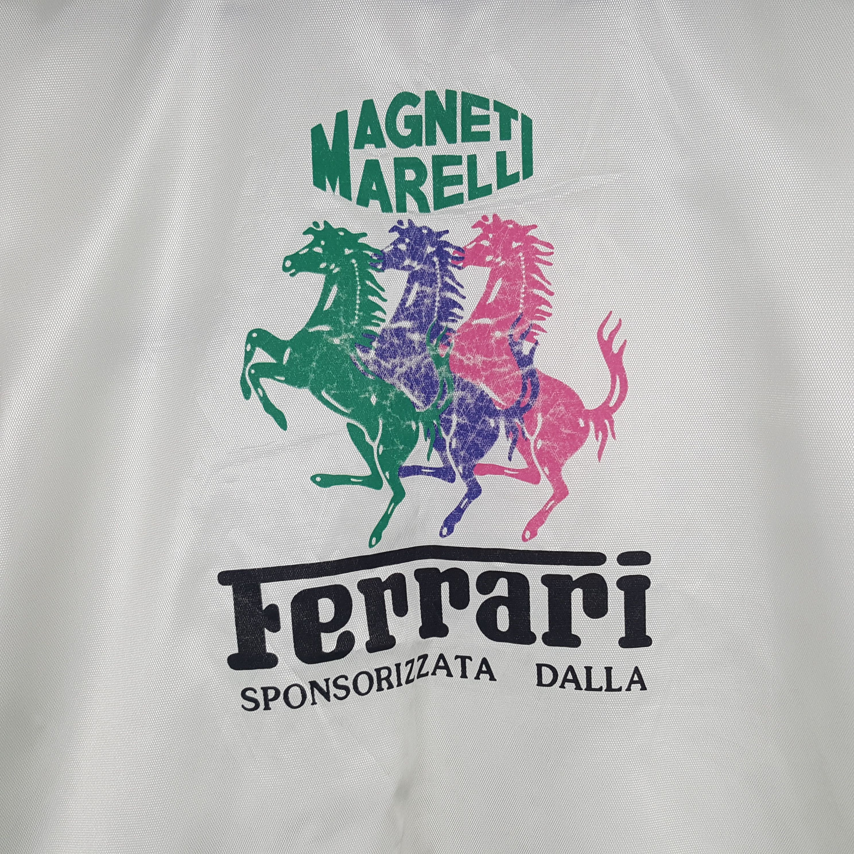 Ferrari × Vintage Vintage Ferrari Marelli Windbreaker Zipper Jacket Size US L / EU 52-54 / 3 - 2 Thumbnail