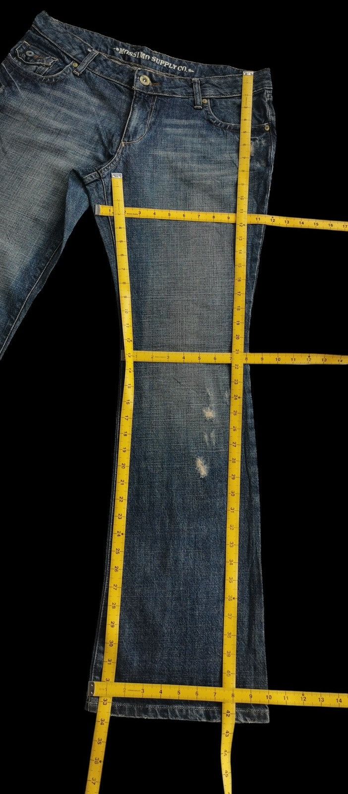 Massimo Osti Mossimo Supply Bootcuts Jeans Size 34" / US 12 / IT 48 - 9 Thumbnail