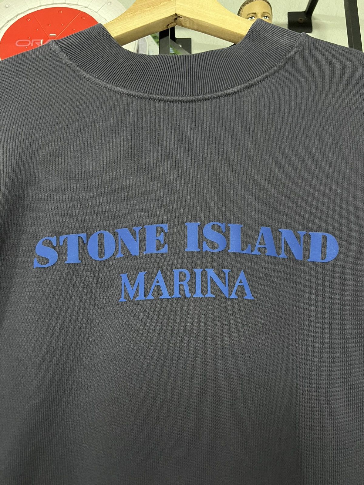 Stone Island Stone Island Marina Brushed Organic Crewneck Sweater Navy Size US M / EU 48-50 / 2 - 2 Thumbnail