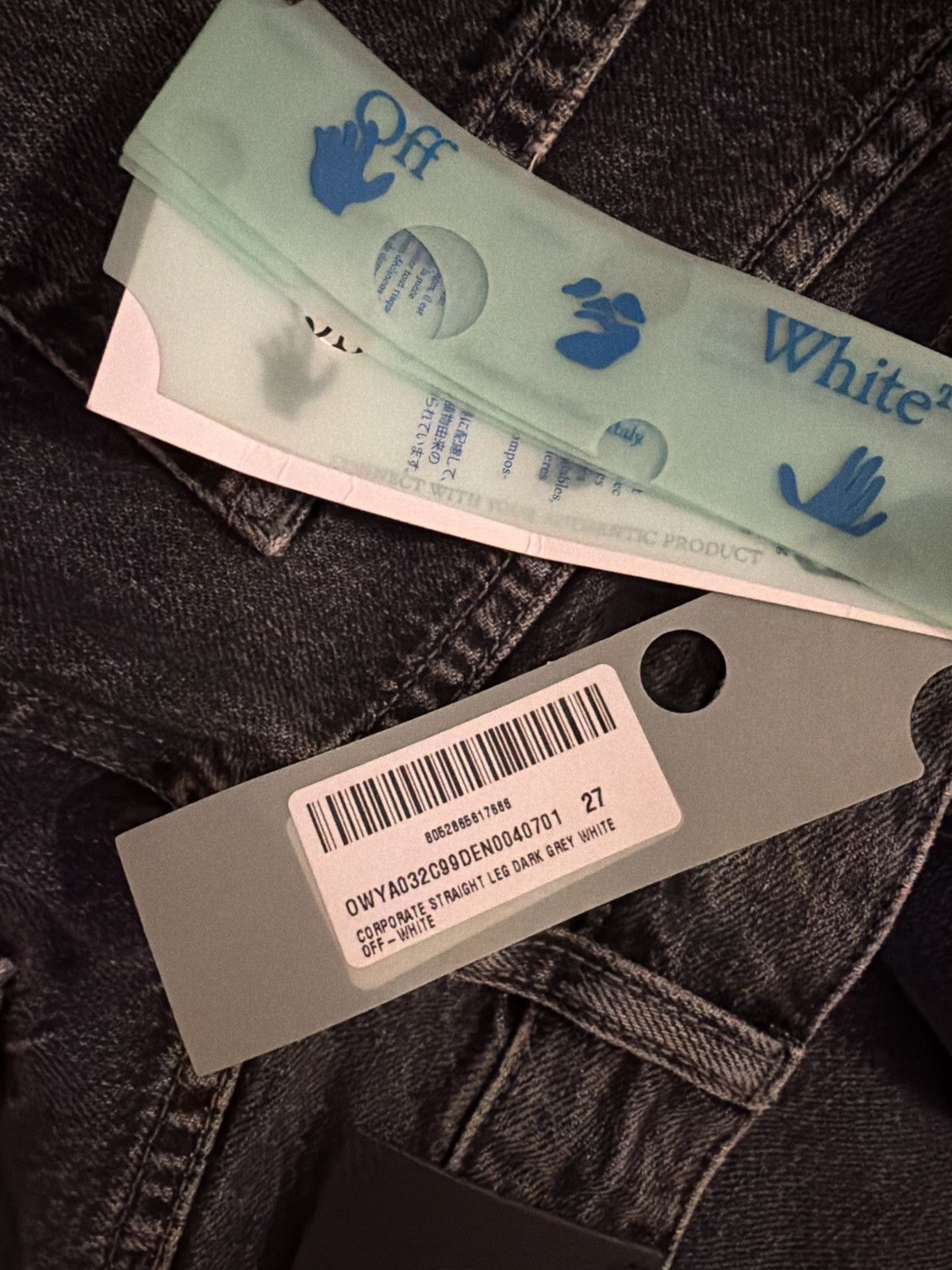 Off-White Off-White Corporate Straight Leg Jeans Size 27" / US 4 / IT 40 - 3 Thumbnail