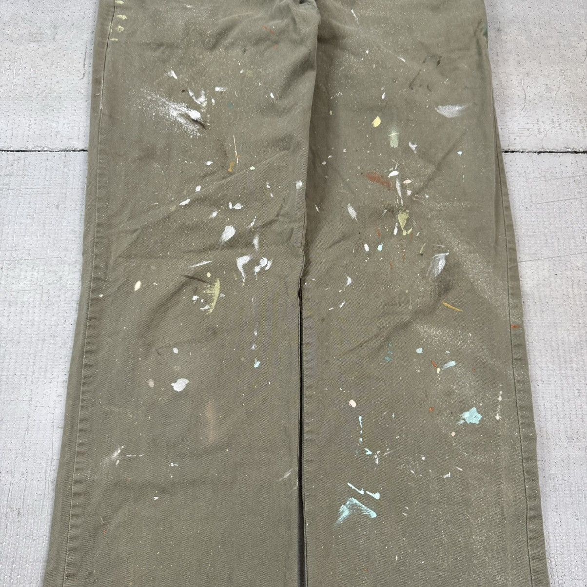 Japanese Brand VTG Y2K Liz Claiborne Paint Splatter Wide Leg Flared Pants Size US 28 / EU 44 - 4 Thumbnail