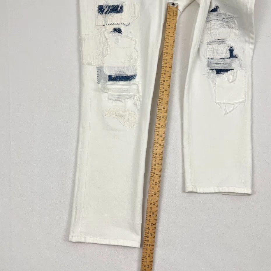 Ralph Lauren Lauren Ralph Lauren Jeans Womens Size 10 W33 L26 White Distressed Straight Ankle Pants Size 32" / US 10 / IT 46 - 5 Thumbnail
