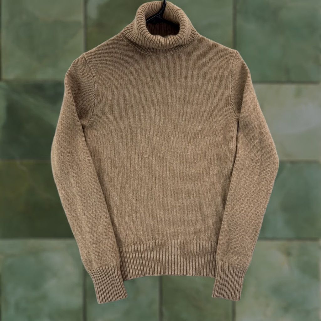 Ralph Lauren Ralph Lauren Sweater Womens Medium Brown Turtleneck Cashmere Wool Long Sleeve Pullover Size M / US 6-8 / IT 42-44 - 1 Thumbnail