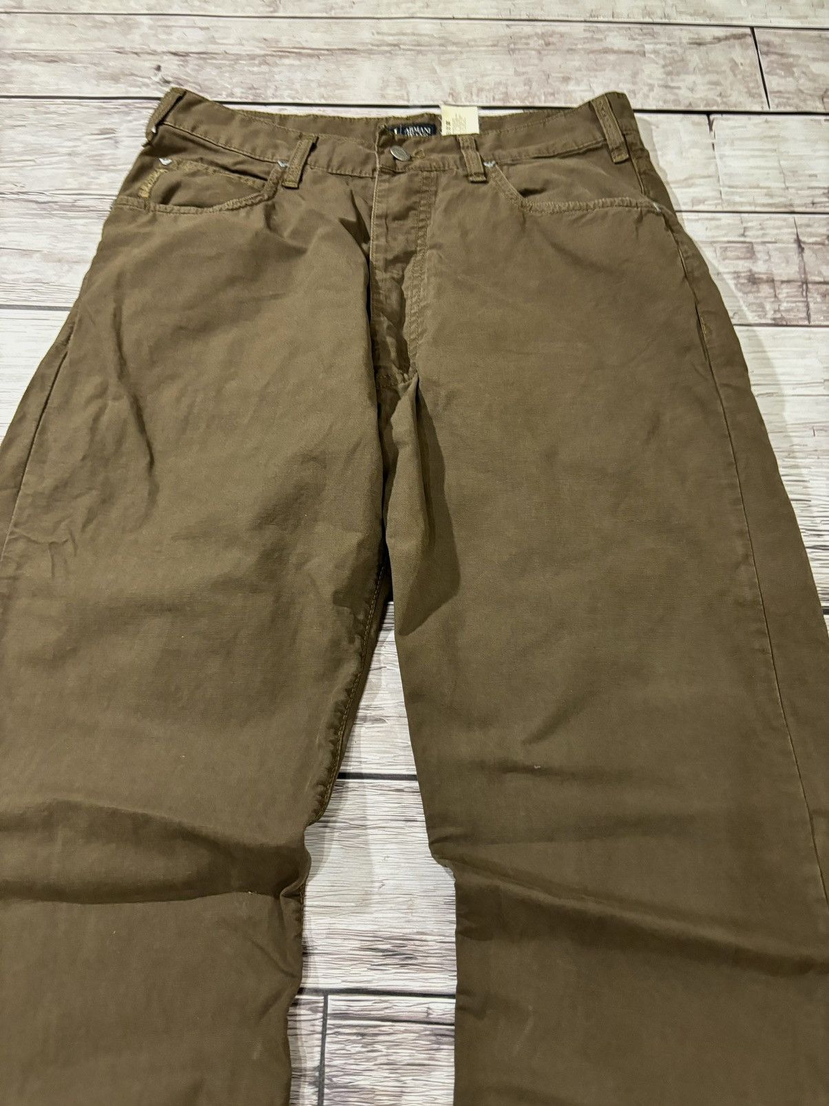 Emporio Armani × Hysteric Glamour × Japanese Brand VTG Rick Owen’s Travis Scott Style Baggy Jeans Size US 32 / EU 48 - 2 Thumbnail
