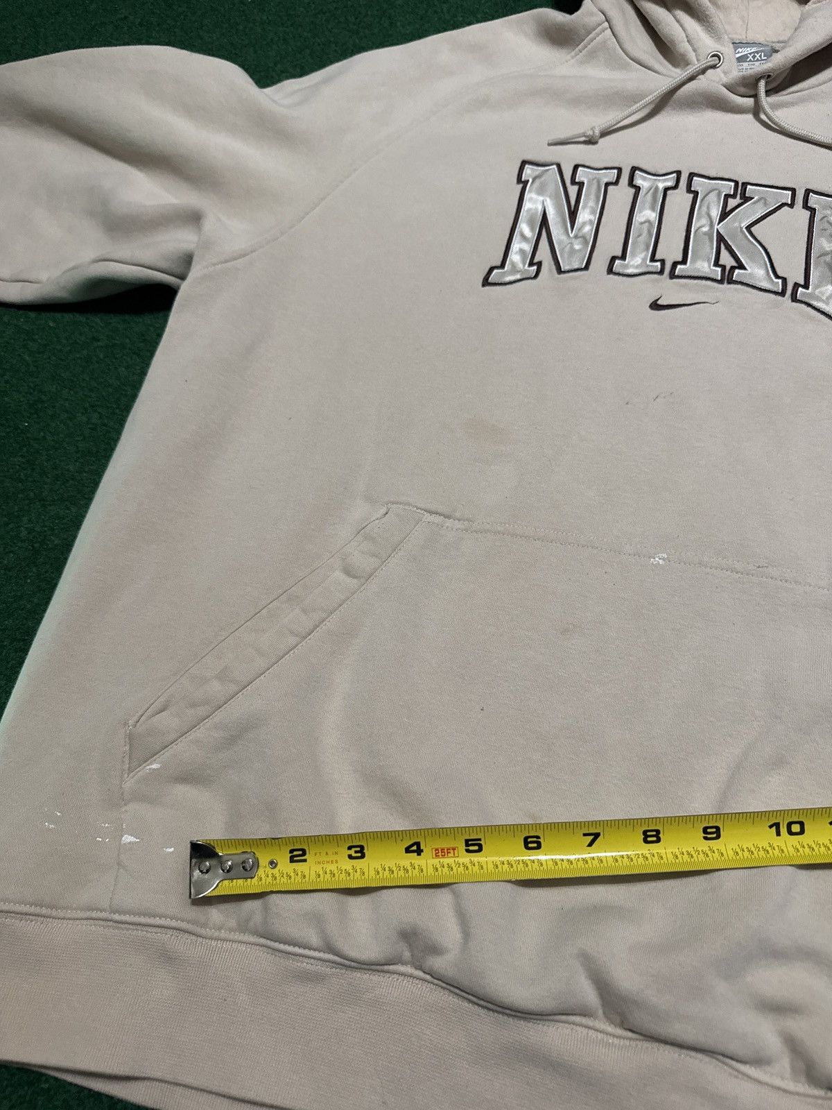 Nike Vintage Nike Y2K Spellout Cream XXL Hoodie Sweatshirt Size US XXL / EU 58 / 5 - 7 Thumbnail