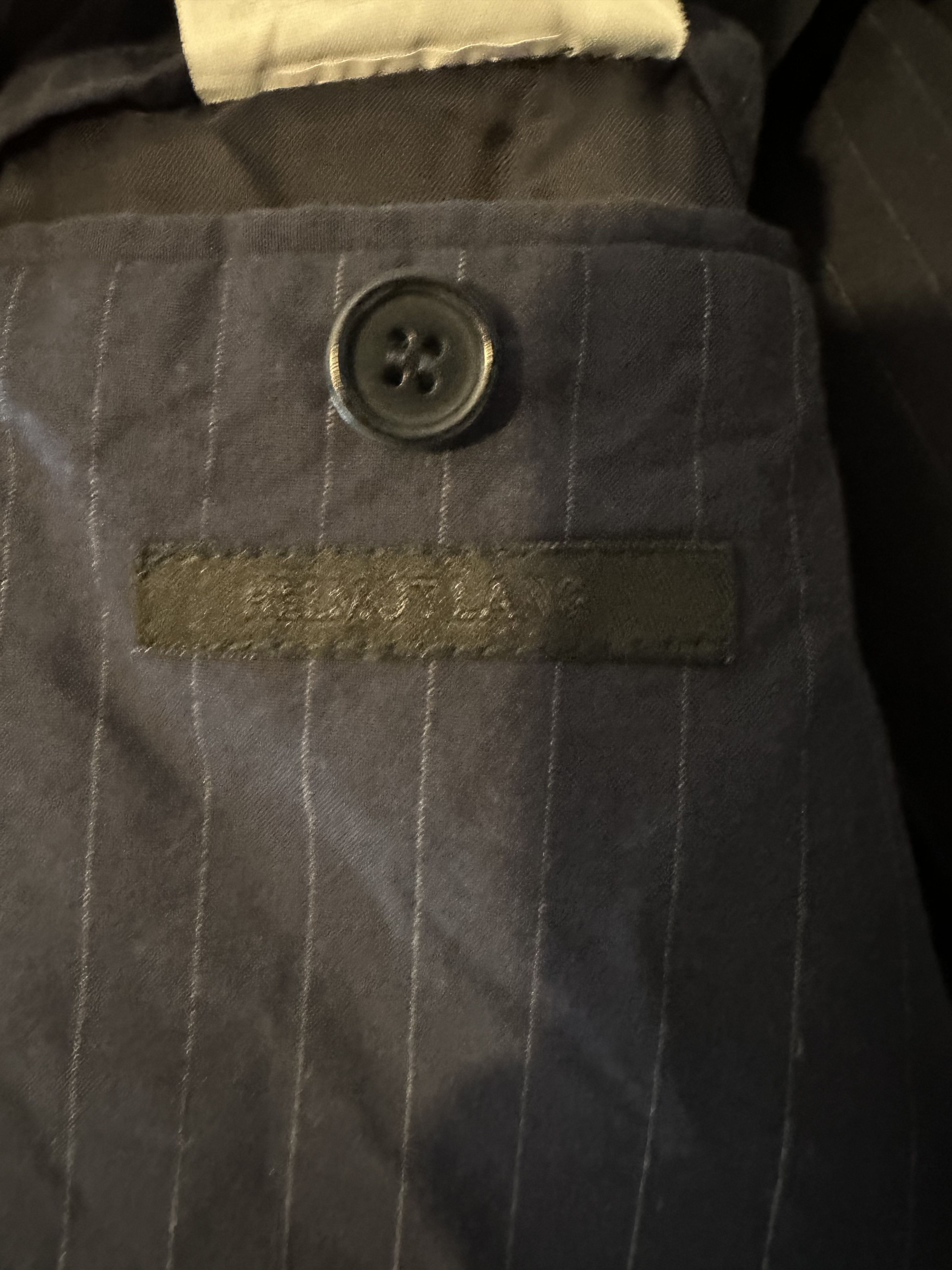 Helmut Lang Helmut Lang Vintage Navy Pinstripe Blazer Size 36S - 2 Thumbnail