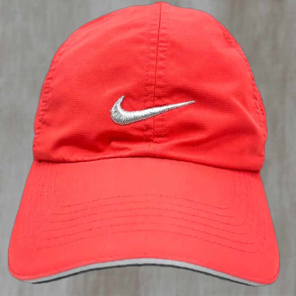 Nike Nike Hat Cap Strap Back Pink Gray Featherlight Performance Ladies Womens Adjustable Size ONE SIZE - 1 Thumbnail