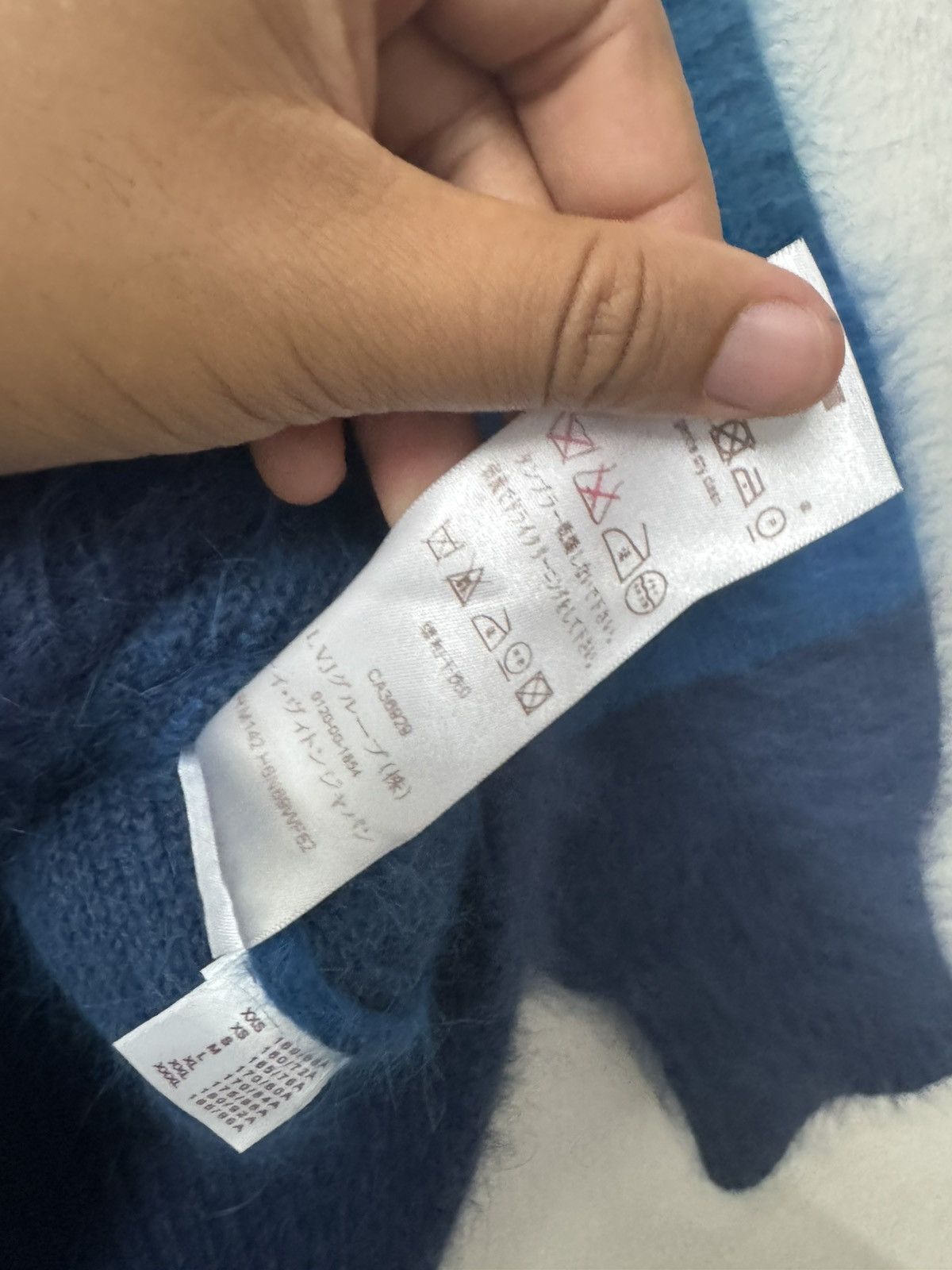 Louis Vuitton Louis Vuitton Paris Mohair Stripes Border Blue Size US S / EU 44-46 / 1 - 9 Thumbnail