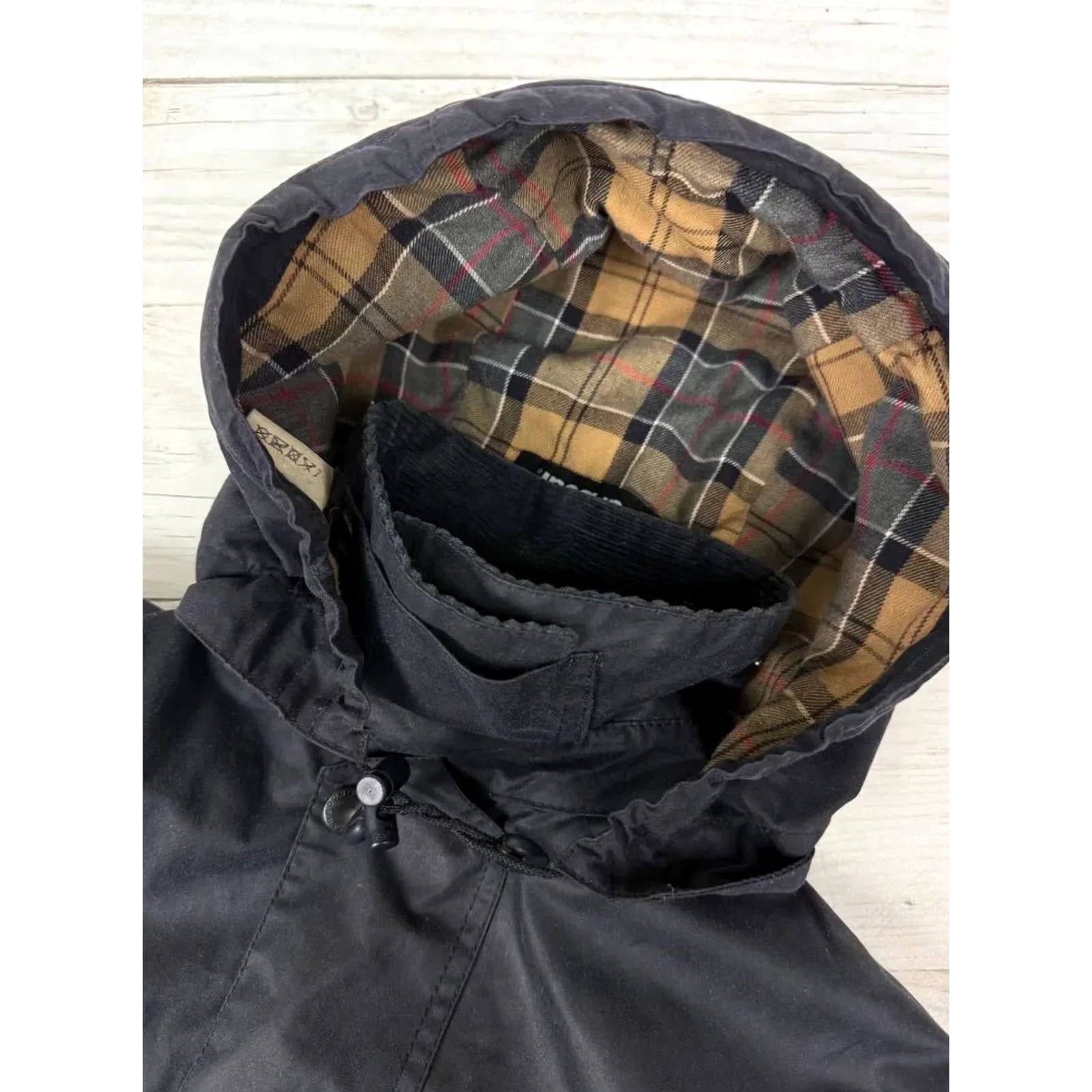 Barbour VINTAGE Barbour Waterproof Jacket Men 38 Black Coat Rain Coat 38 Barbour Jacket Mens 38 Black Waterproof 1990s? Size US XXS / EU 40 - 3 Thumbnail
