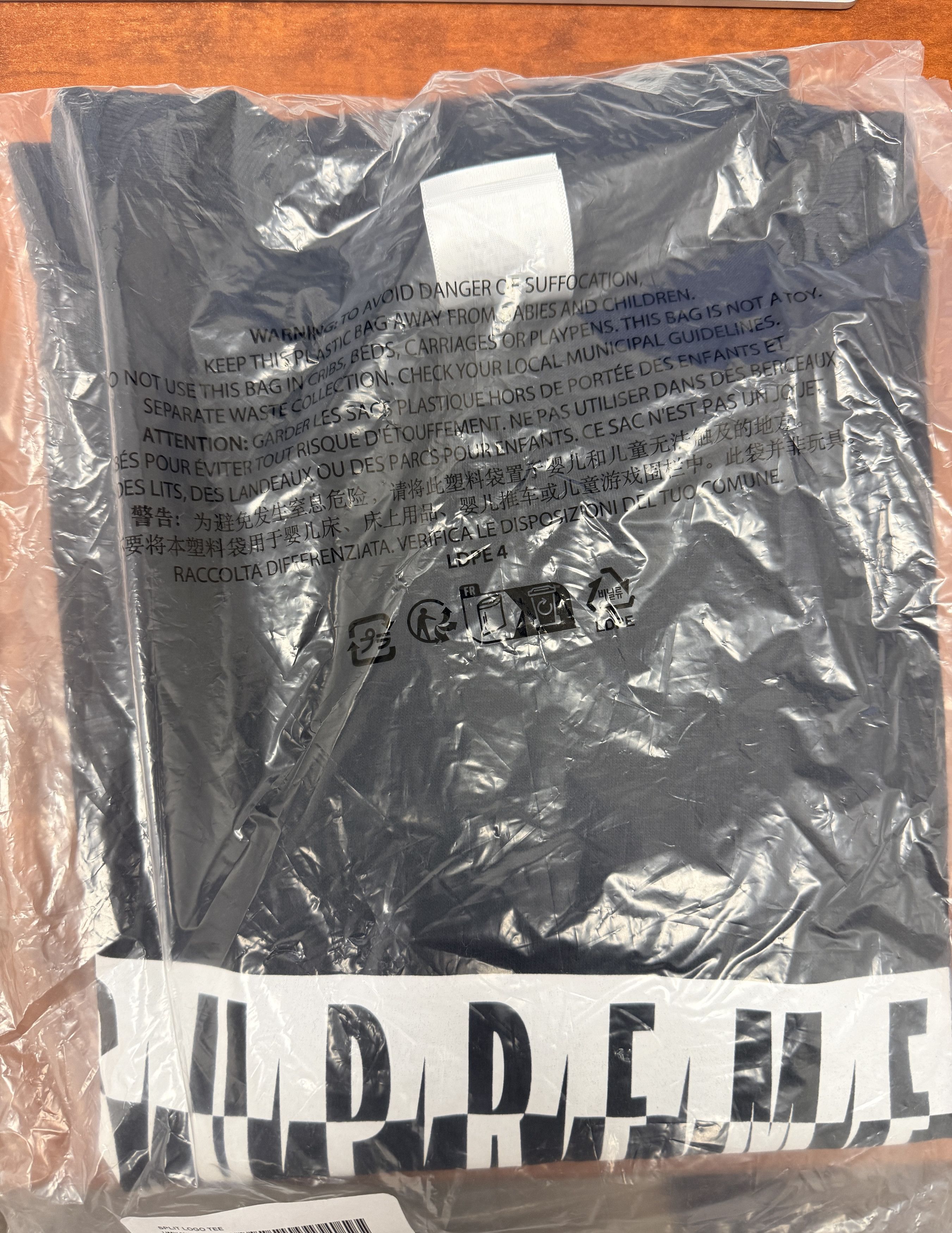 Supreme Supreme Split Tee (FW25) Black Size M Size US M / EU 48-50 / 2 - 3 Thumbnail
