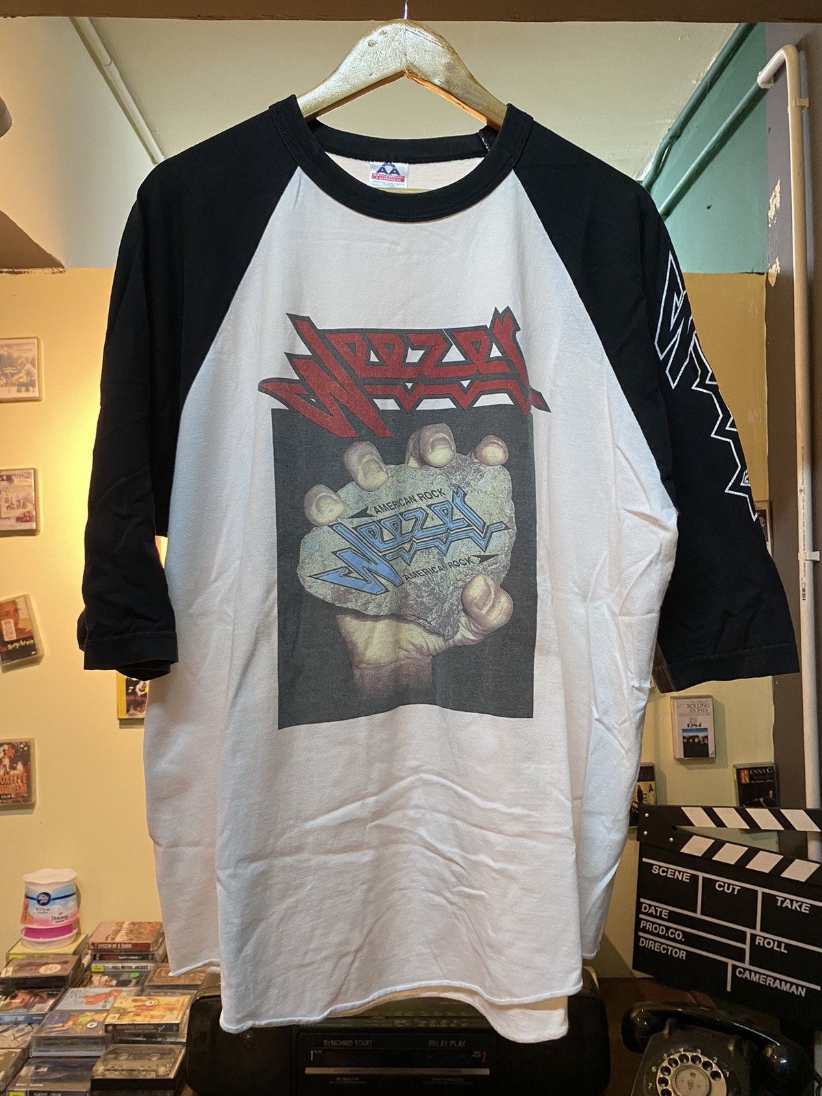 Vintage Weezer Band raglan shirt