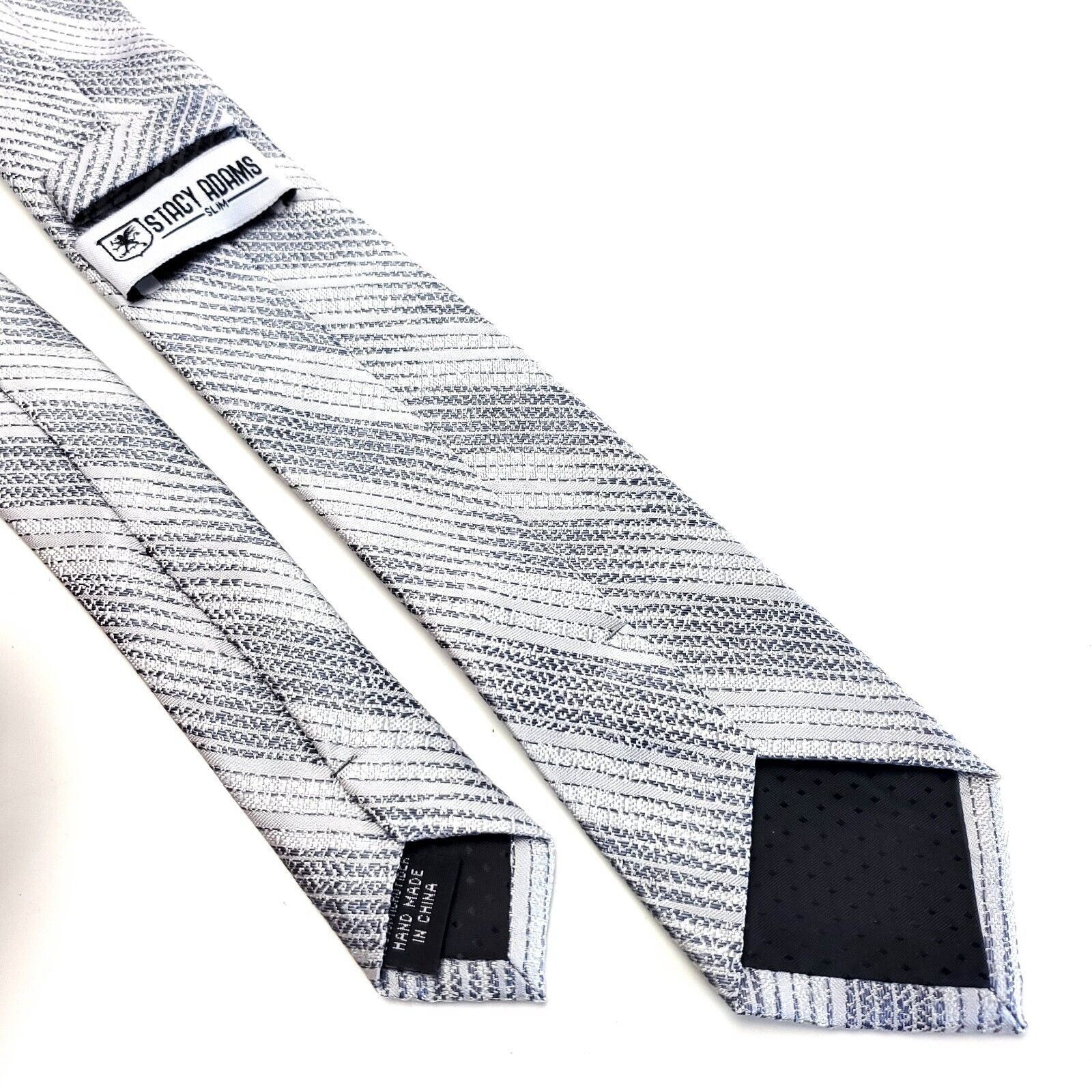 Stacy Adams Stacy Adams Microfiber Gray Striped Gradient Skinny Size ONE SIZE - 5 Thumbnail