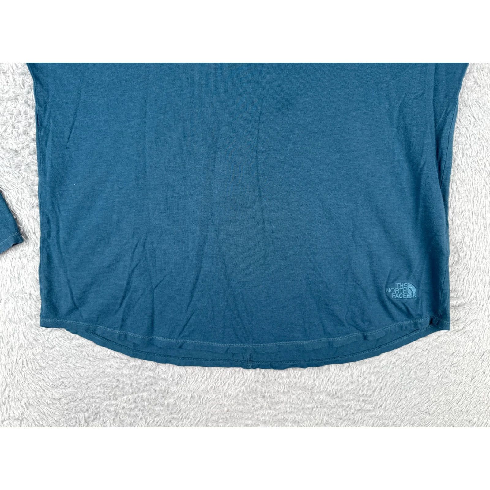 The North Face VINTAGE The North Face Women's T-Shirt Casual Long Sleeve Crew Neck Blue Cotton Basic All Seasons Size M / US 6-8 / IT 42-44 - 5 Thumbnail