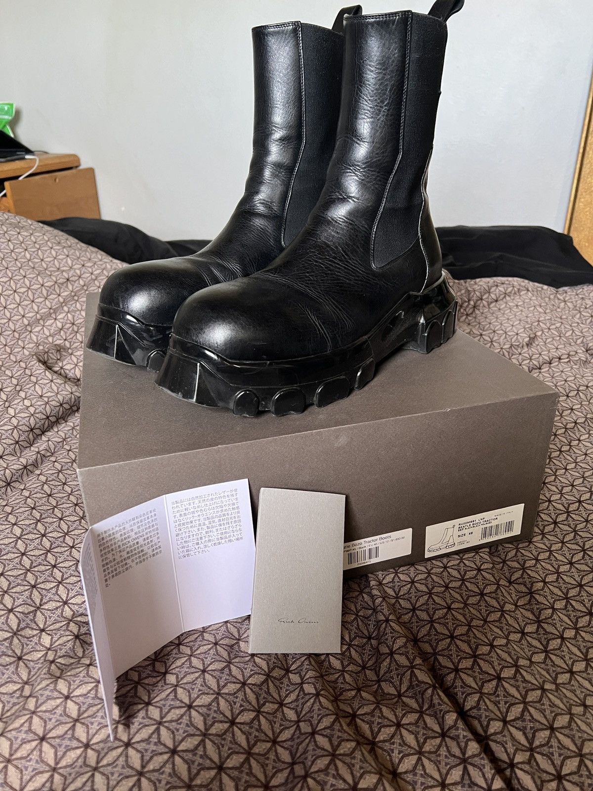 Rick Owens Rick Owens Suede Beatle Bogun Boots - Size 41 | Grailed