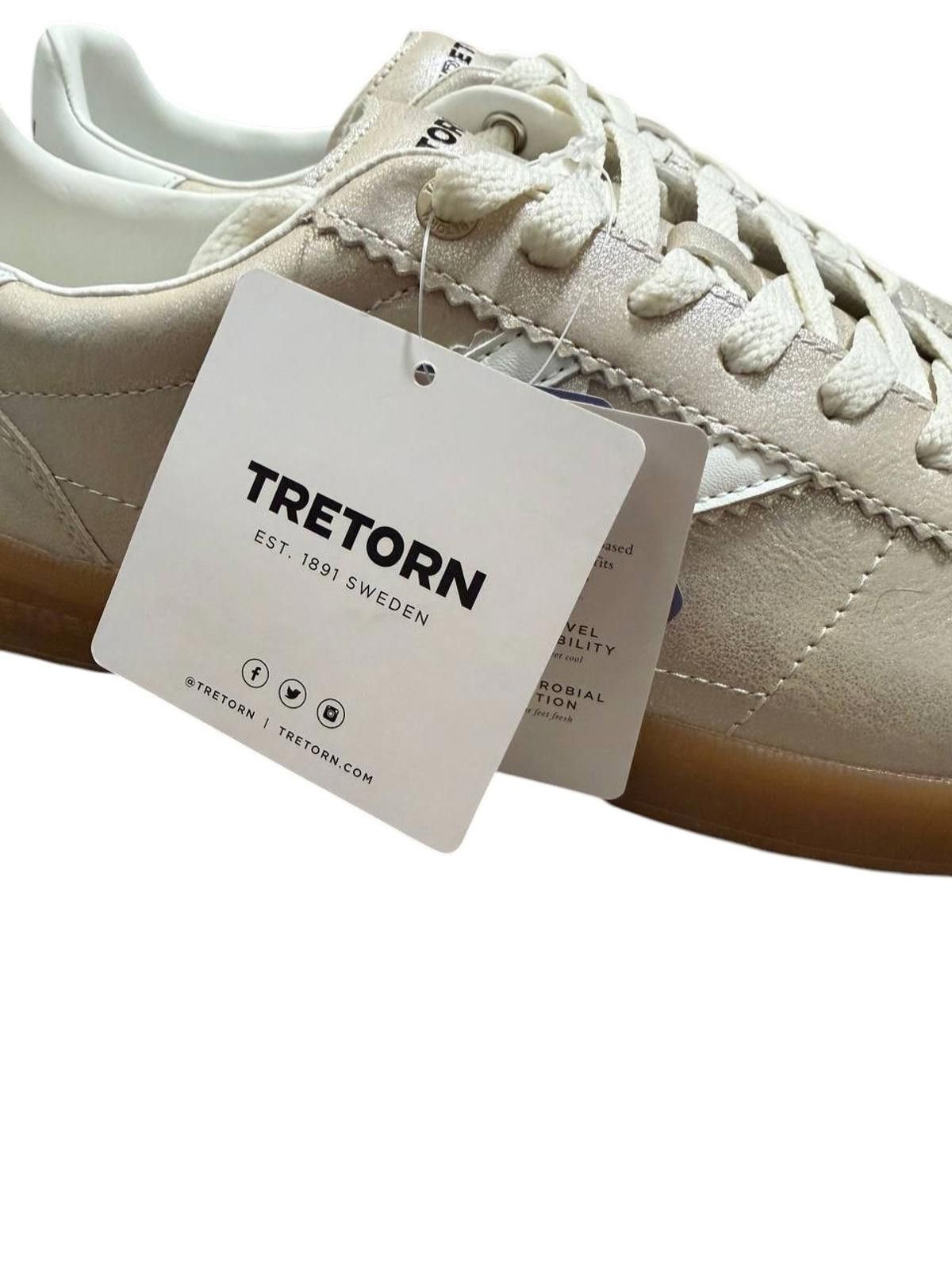 Tretorn Tretorn Skylar Women’s Sneakers – Gold/White – Size 10 Size US 7 / IT 37 - 4 Thumbnail