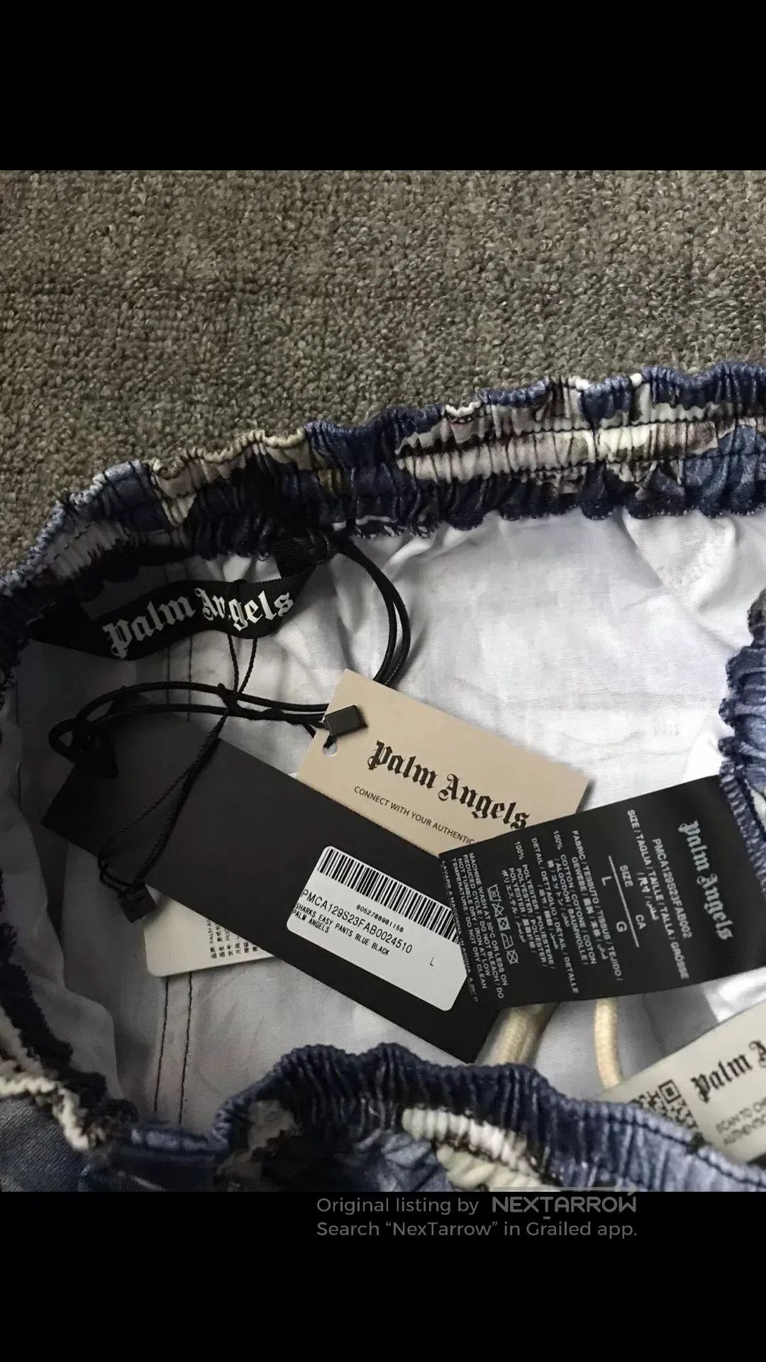 Palm Angels Palm Angels Blue Shark Casual Pants. Size US 30 / EU 46 - 4 Thumbnail