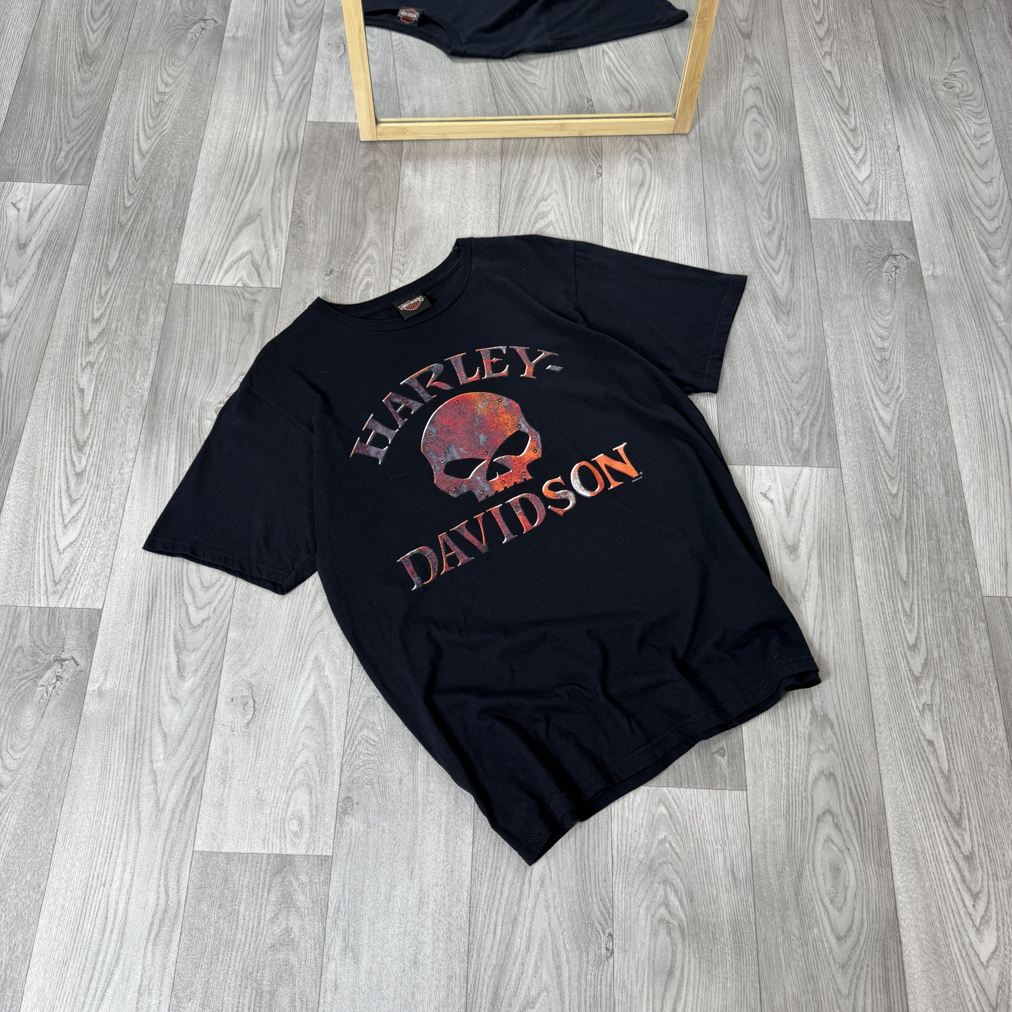 Harley Davidson Vintage Harley Davidson 90s Graphic Tee Shirt Black L Size US L / EU 52-54 / 3 - 3 Thumbnail