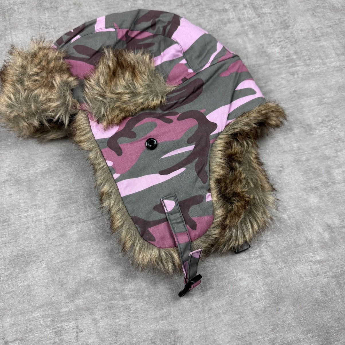 Other Y2K Pink Camo Ushanka Size ONE SIZE - 2 Thumbnail