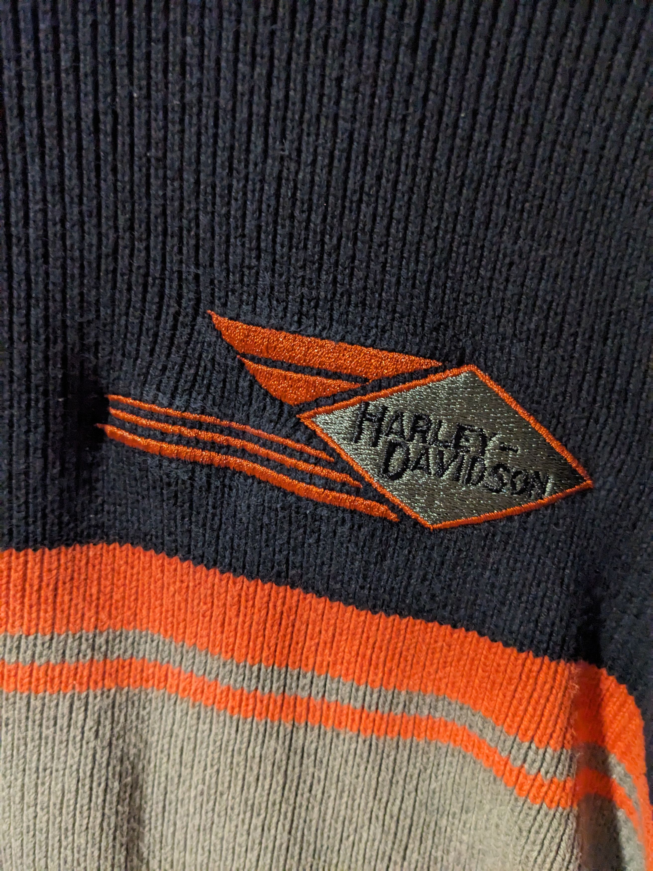 Harley Davidson × Vintage Vintage Y2K Harley Davidson Large Knitted Sweater Size US L / EU 52-54 / 3 - 2 Thumbnail