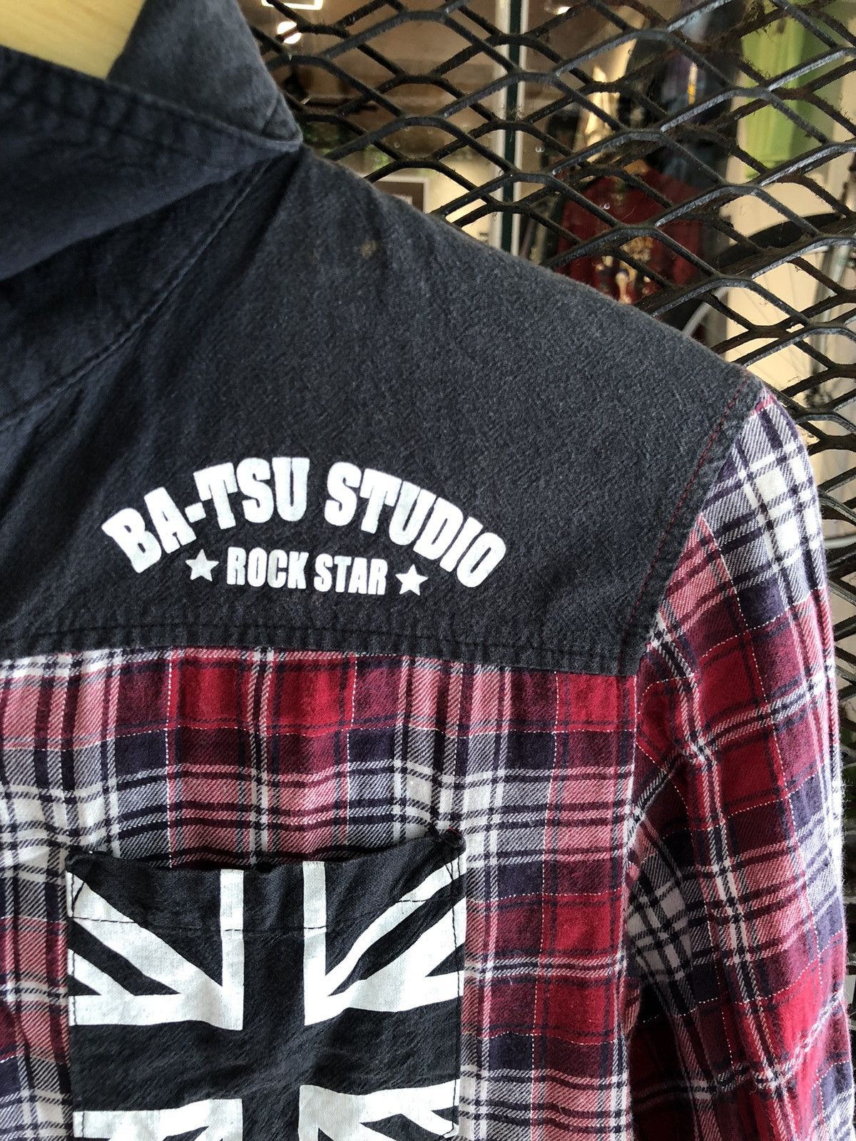 If Six Was Nine × Japanese Brand × Le Grande Bleu (L.G.B.) JAPANESE BAT-SU STUDIO FLANNEL ENGLAND FLAG Size US S / EU 44-46 / 1 - 7 Thumbnail