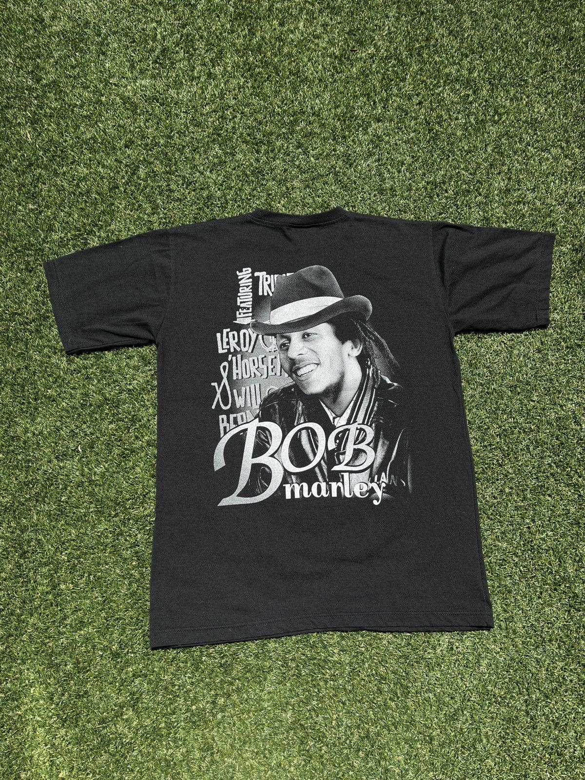 Vintage VTG 00’s Bob Marley Rap Style Black Tee Size US L / EU 52-54 / 3 - 4 Thumbnail