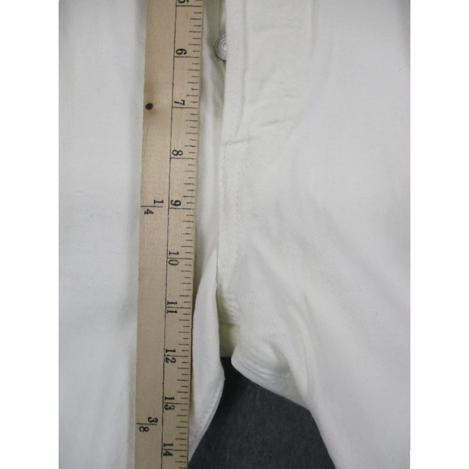 Levi's VINTAGE Levi's 501 Jeans BIG E Mens 34x30 White Selvedge BIG E - 501 Series, Regular, Straight, 5-Pocket, Button Fly, Cotton Denim, White Size US 34 / EU 50 - 7 Thumbnail