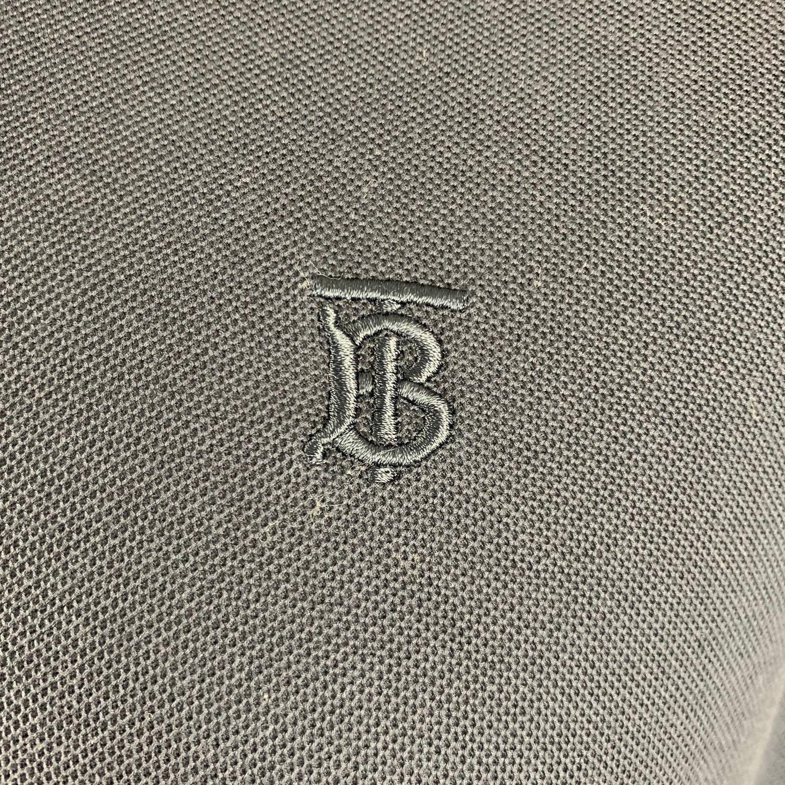 Burberry BURBERRY Size XXL Navy Cotton Monogram Half Placket Polo Size US XXL / EU 58 / 5 - 2 Thumbnail