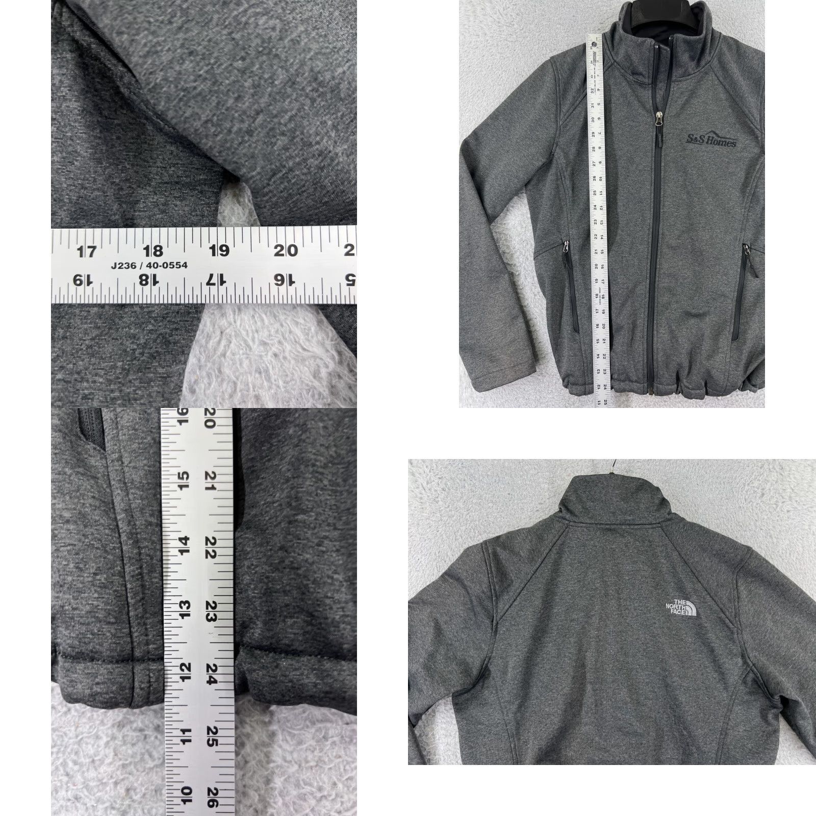 The North Face The North Face Jacket Women L Gray Zip Mock Neck Polyester Fleece Cozy Warm Size L / US 10 / IT 46 - 9 Thumbnail