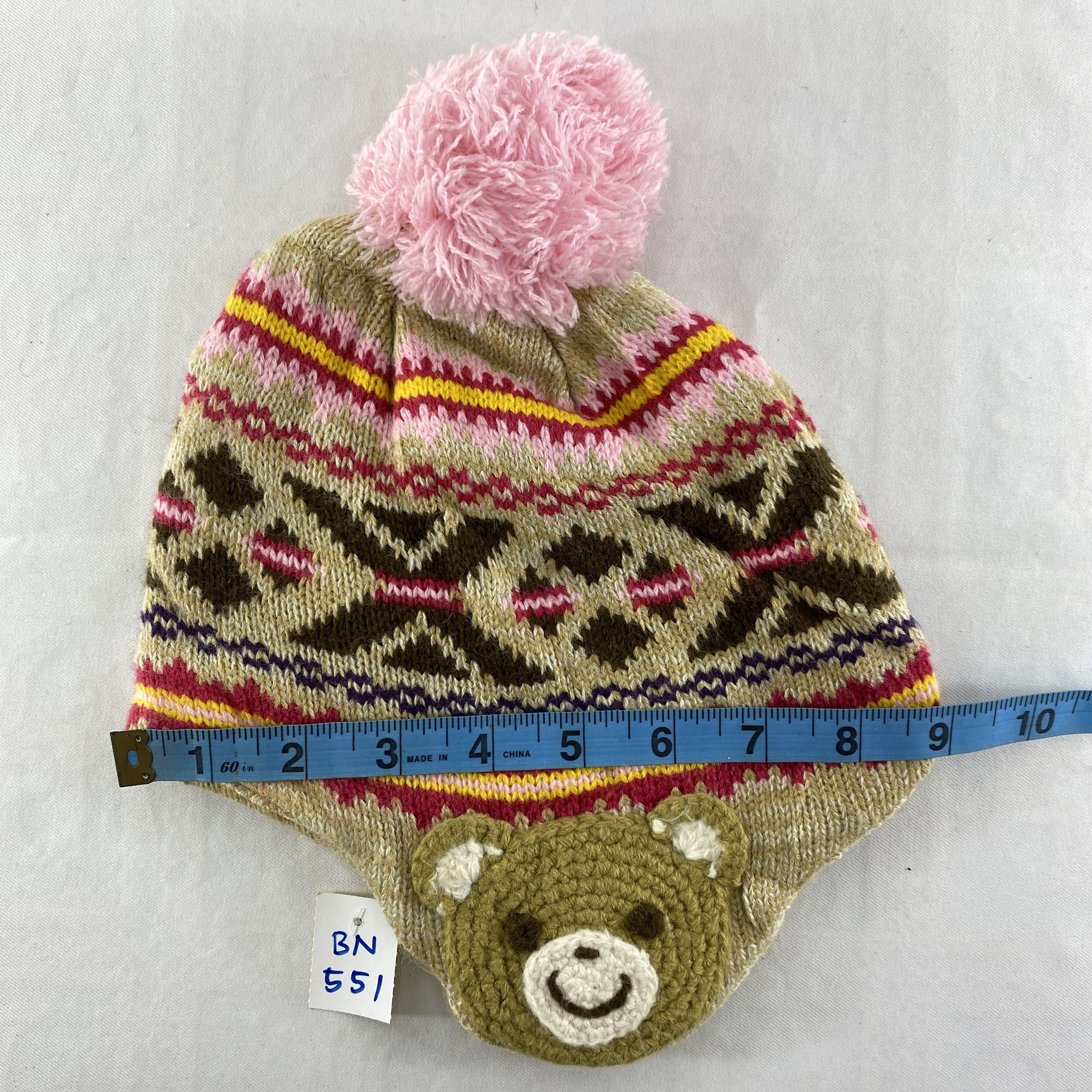 Japanese Brand Vintage Bear Art Snow Cap Hat Beanie -BN551 Size ONE SIZE - 4 Thumbnail
