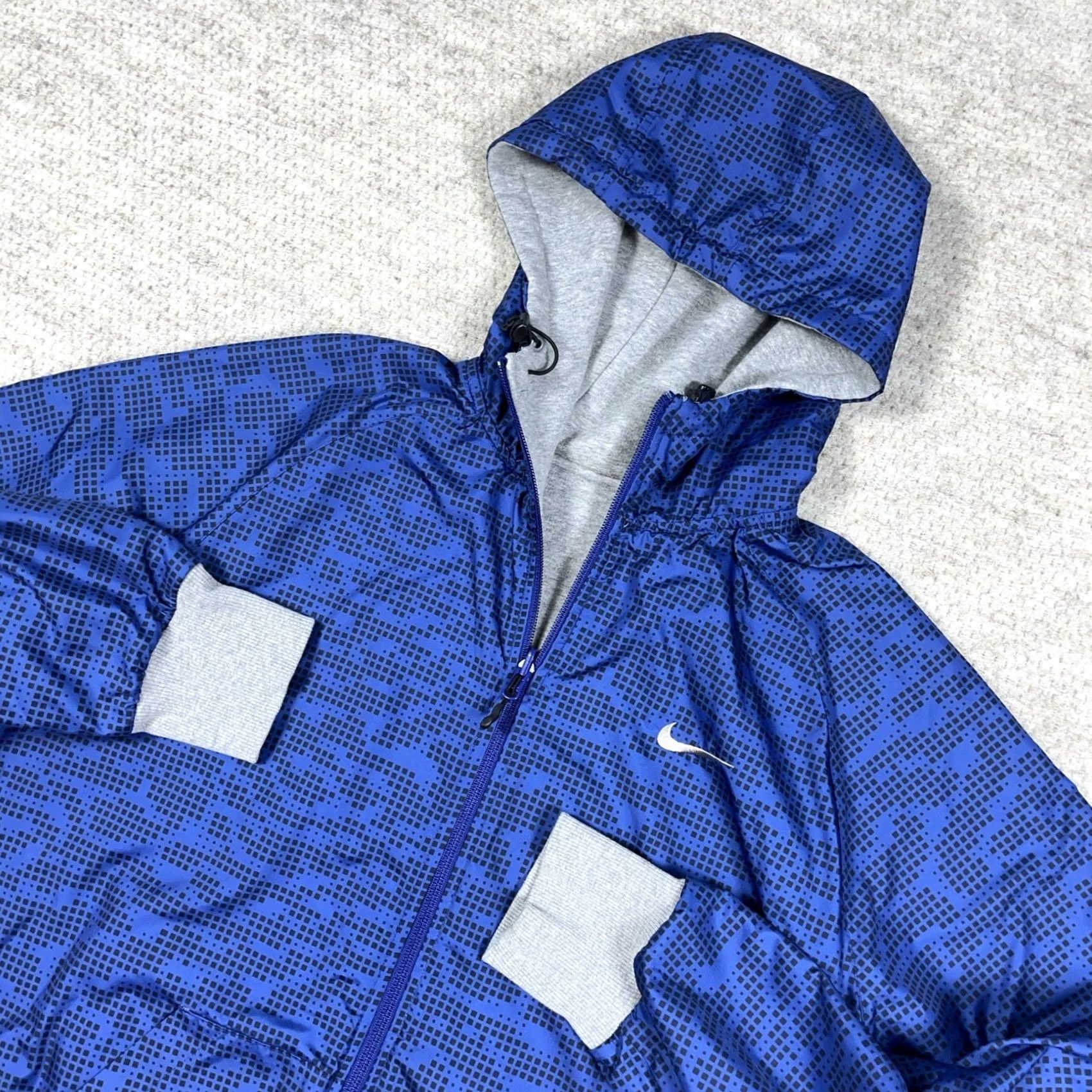 Nike Nike Jacket Geometric Reversible Full Zip Men XL Blue Gray windbreaker Size US XL / EU 56 / 4 - 6 Thumbnail