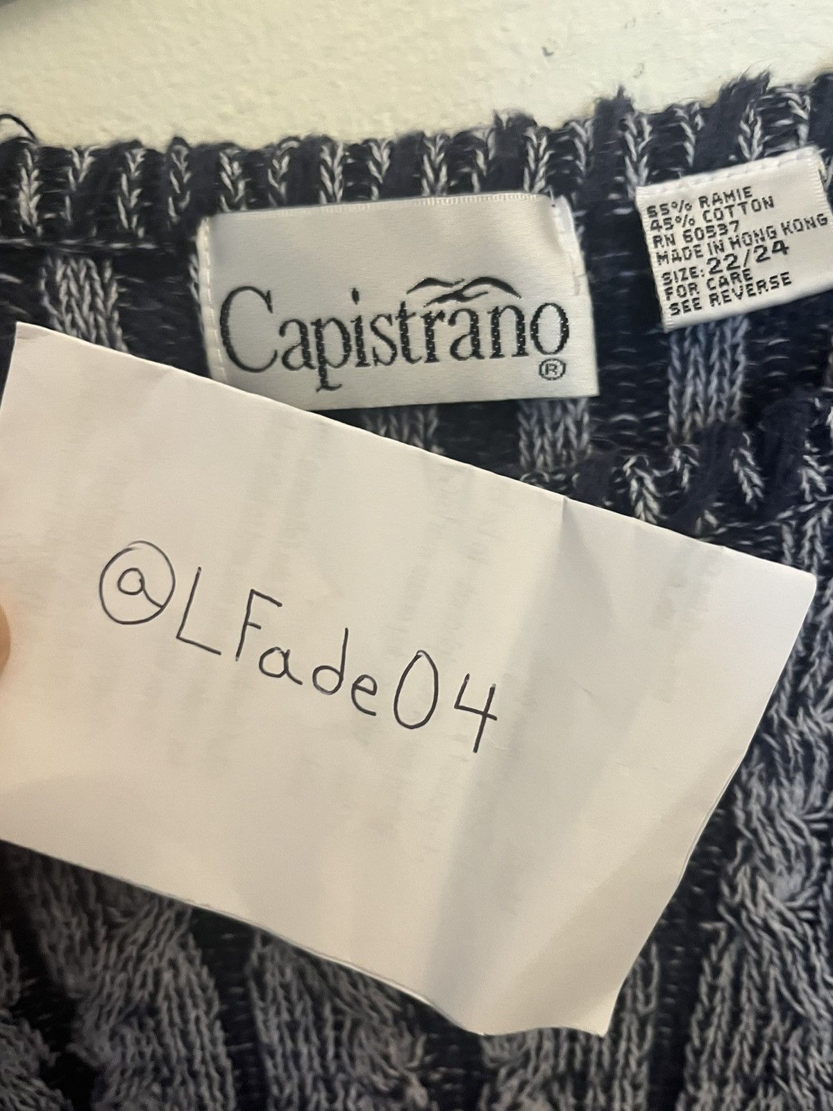 Designer × Vintage Capistrano Cable Knit Sweater Size US M / EU 48-50 / 2 - 4 Thumbnail