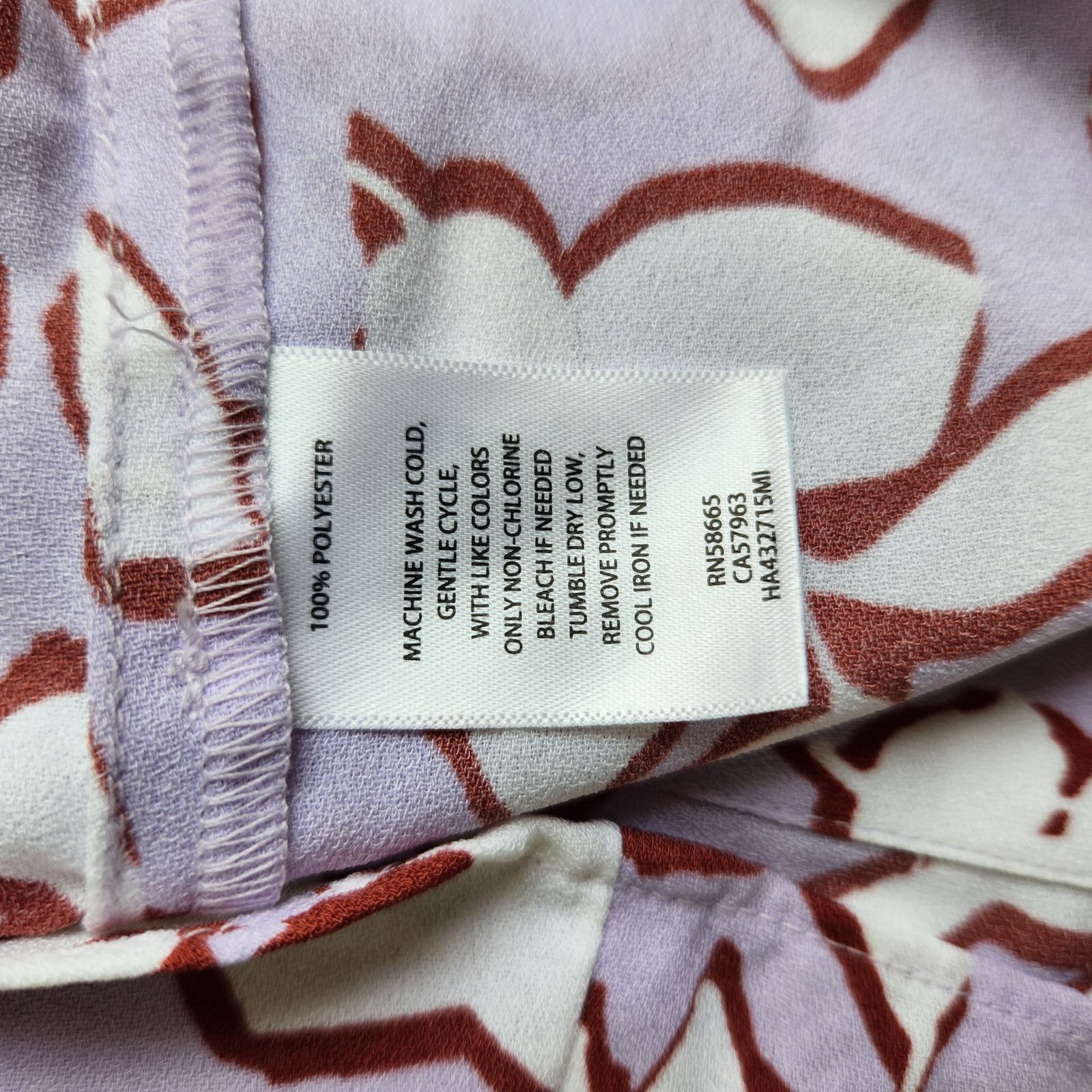Other Halogen Purple Charlie Floral Back Blouse Women XS Size XS / US 0-2 / IT 36-38 - 12 Thumbnail